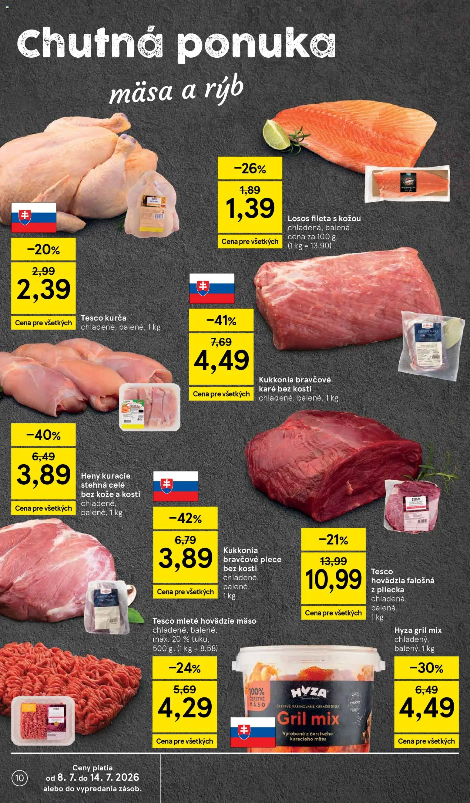 Nové Tesco akcie – leták je platný od 08.07.2026 | Strana: 10