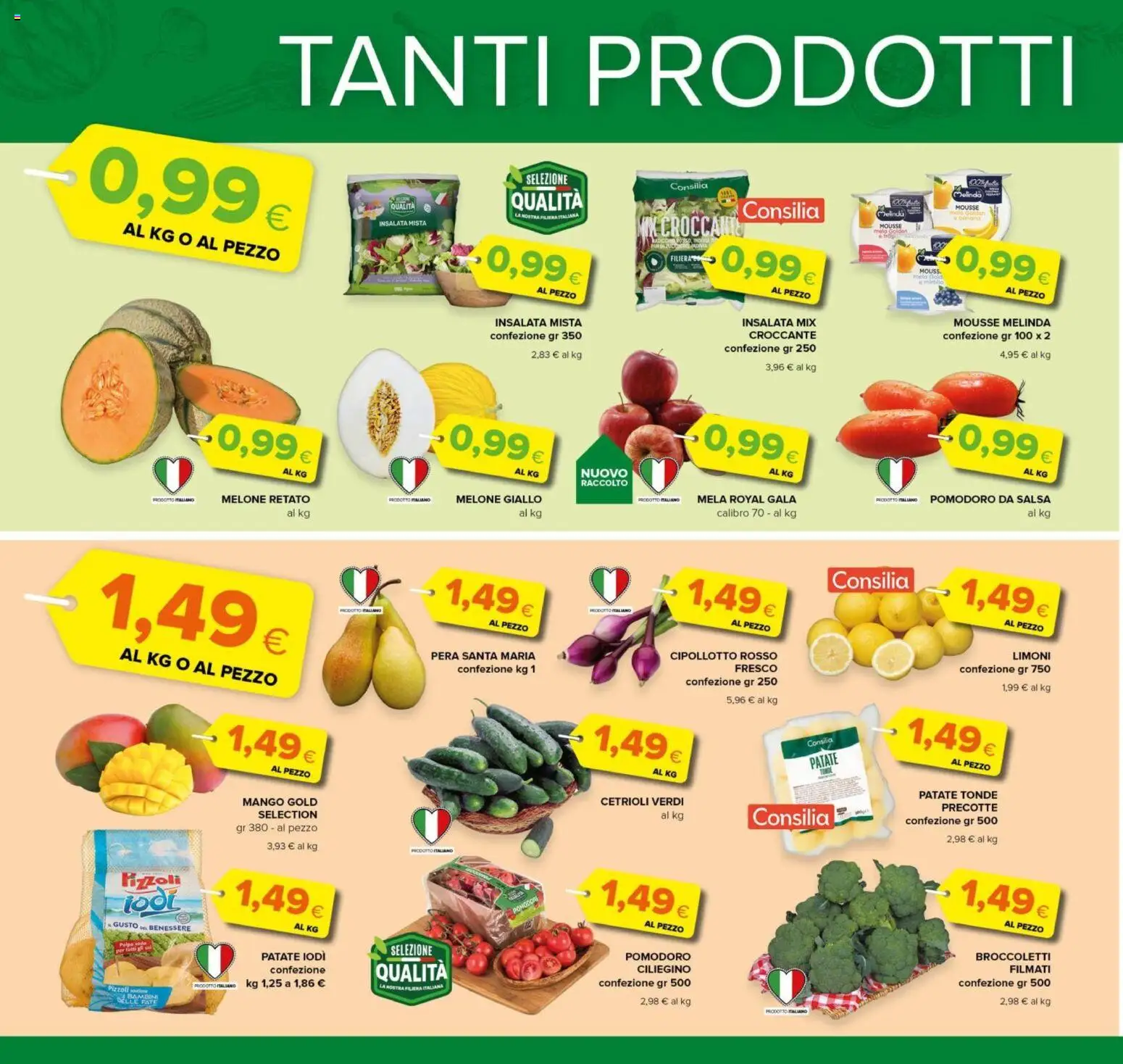 Volantino Oasi del 21/08/2026 | Pagina: 6 | Prodotti: Cetrioli, Salsa, Pomodoro, Broccoletti