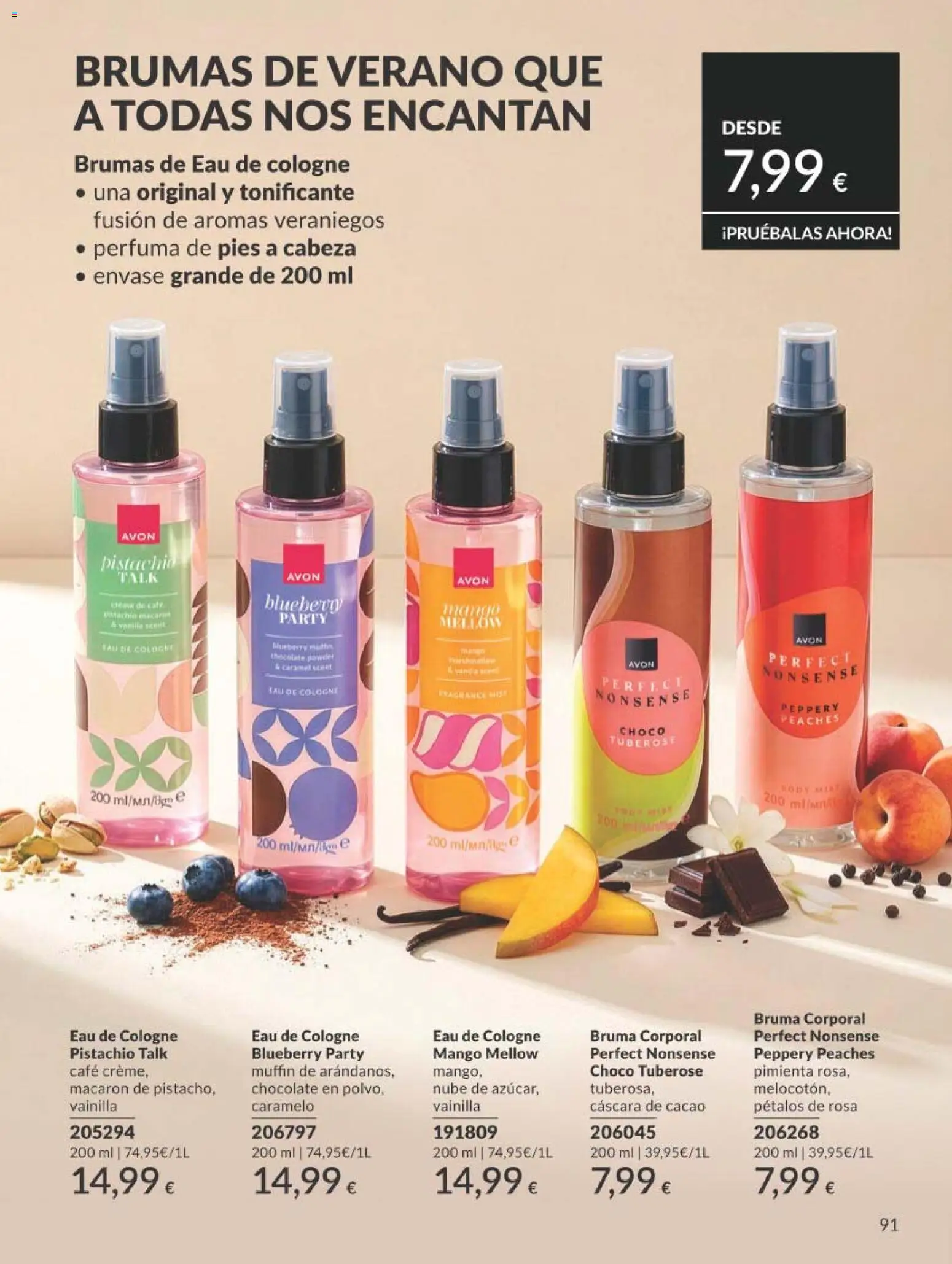 Catálogo AVON campaña 8 │ válido desde el 01/08/2026 | Página: 91 | Productos: Chocolate, Ρούτερ, Body, Φρυγανιές σικάλεως