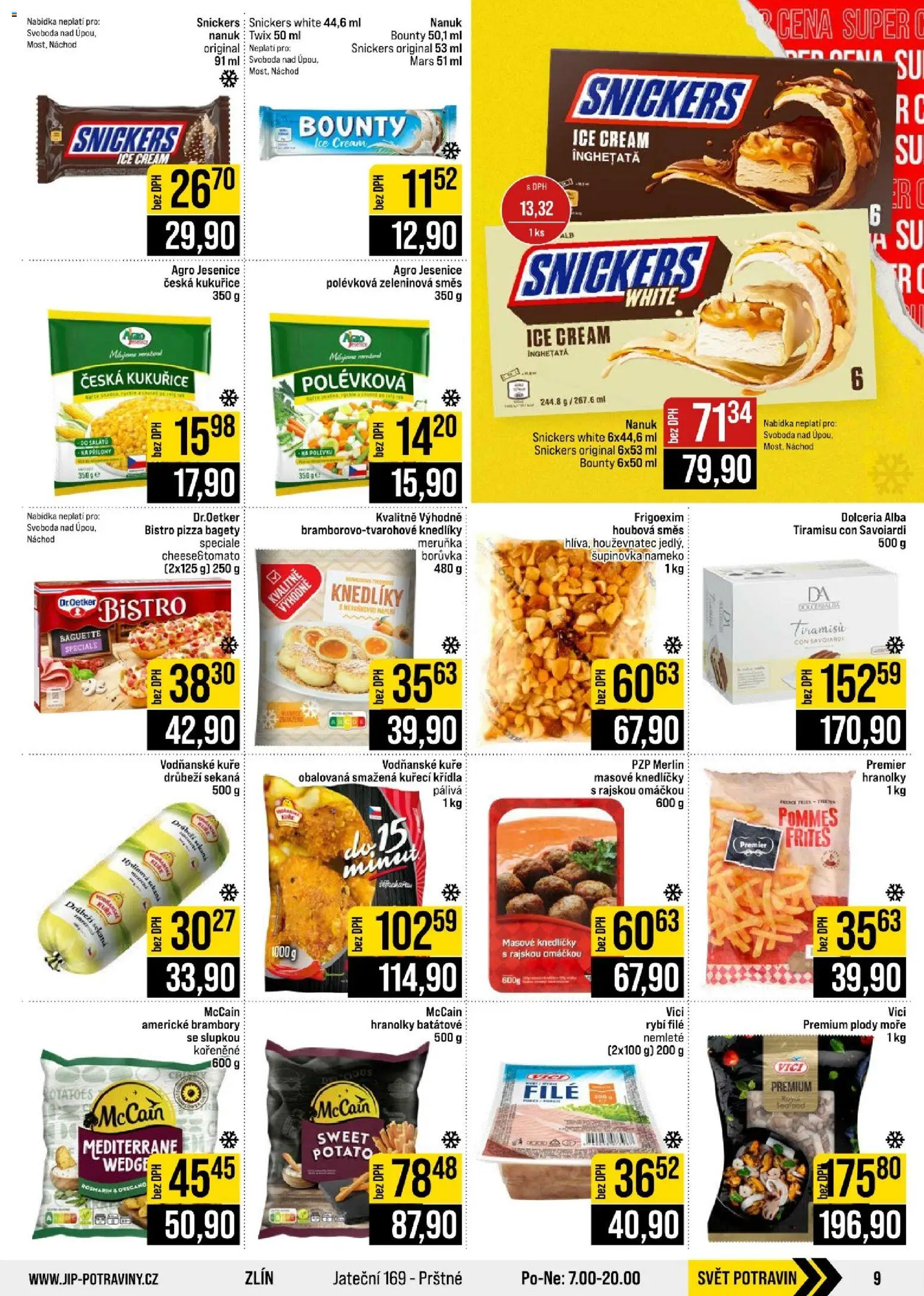 Jip leták - Cash & Carry od 23.09.2026 | Strana: 9 | Produkty: Twix, Kukuřice, Brambory, Kuře
