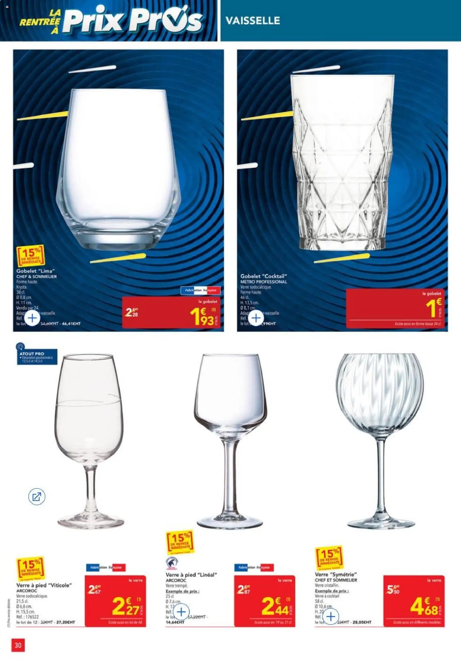 {H1} | Page: 30 | Produits: Vaisselle, Cocktail