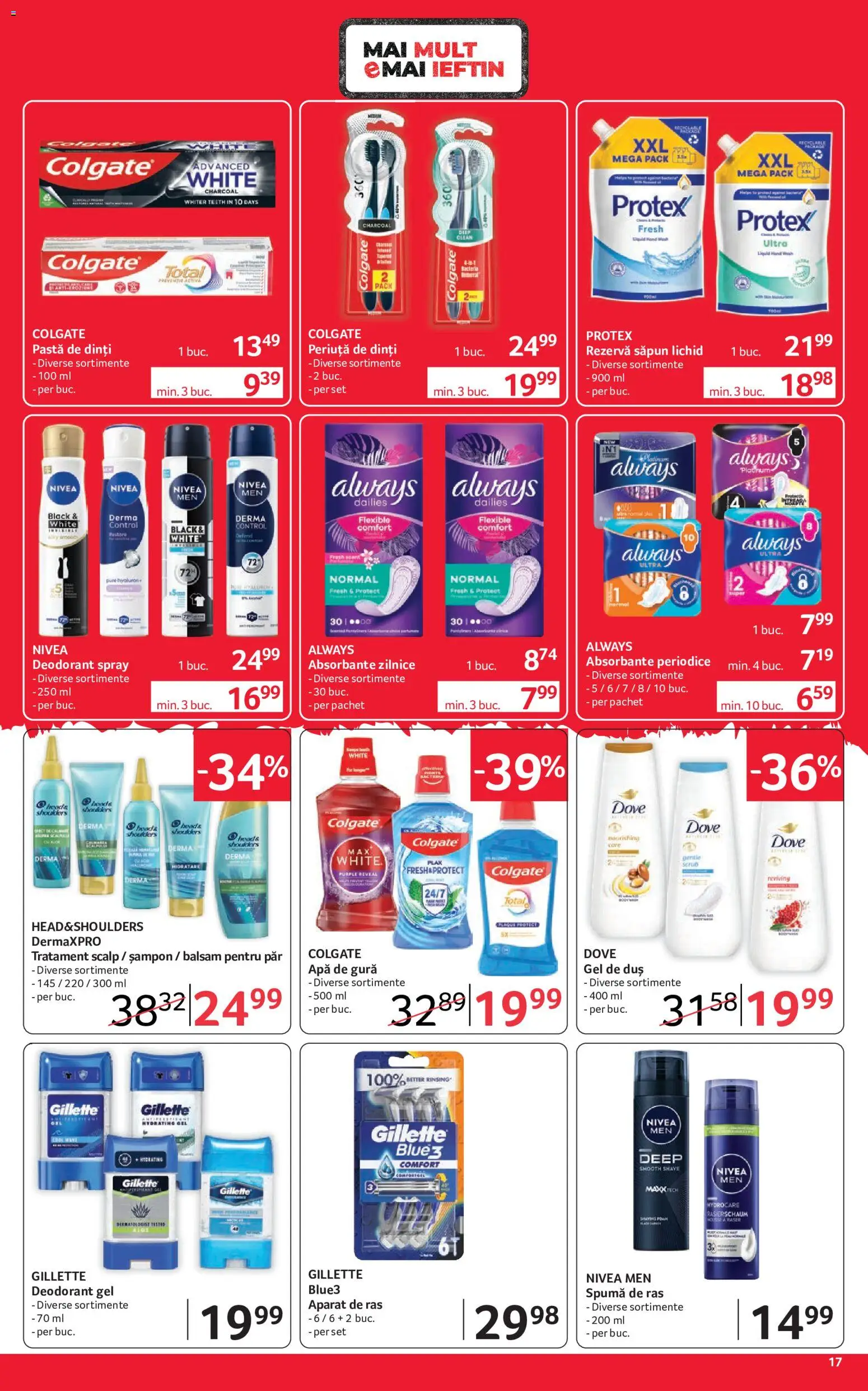 Noul catalog Selgros – valabil de la 18.09.2026 | Pagină: 17 | Produse: Aparat De Ras, Duș, Balsam, Spumă de ras