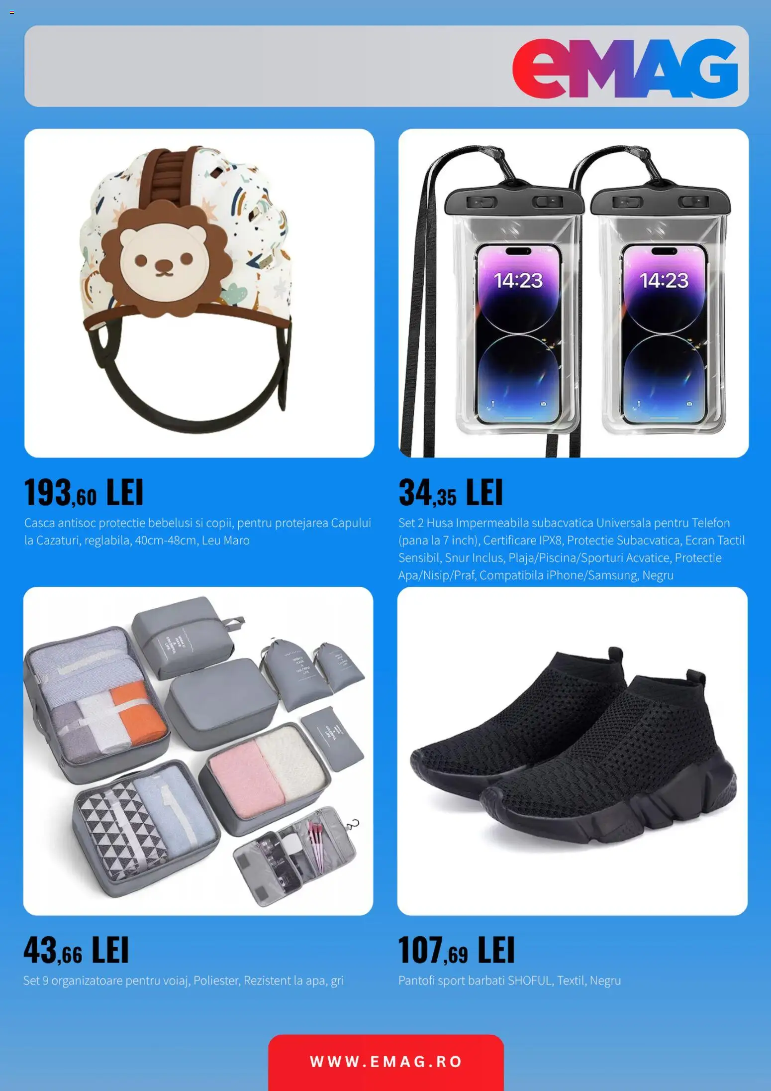 Noul catalog Emag – valabil de la 18.08.2026 | Pagină: 5 | Produse: Telefon, Pantofi, Sport