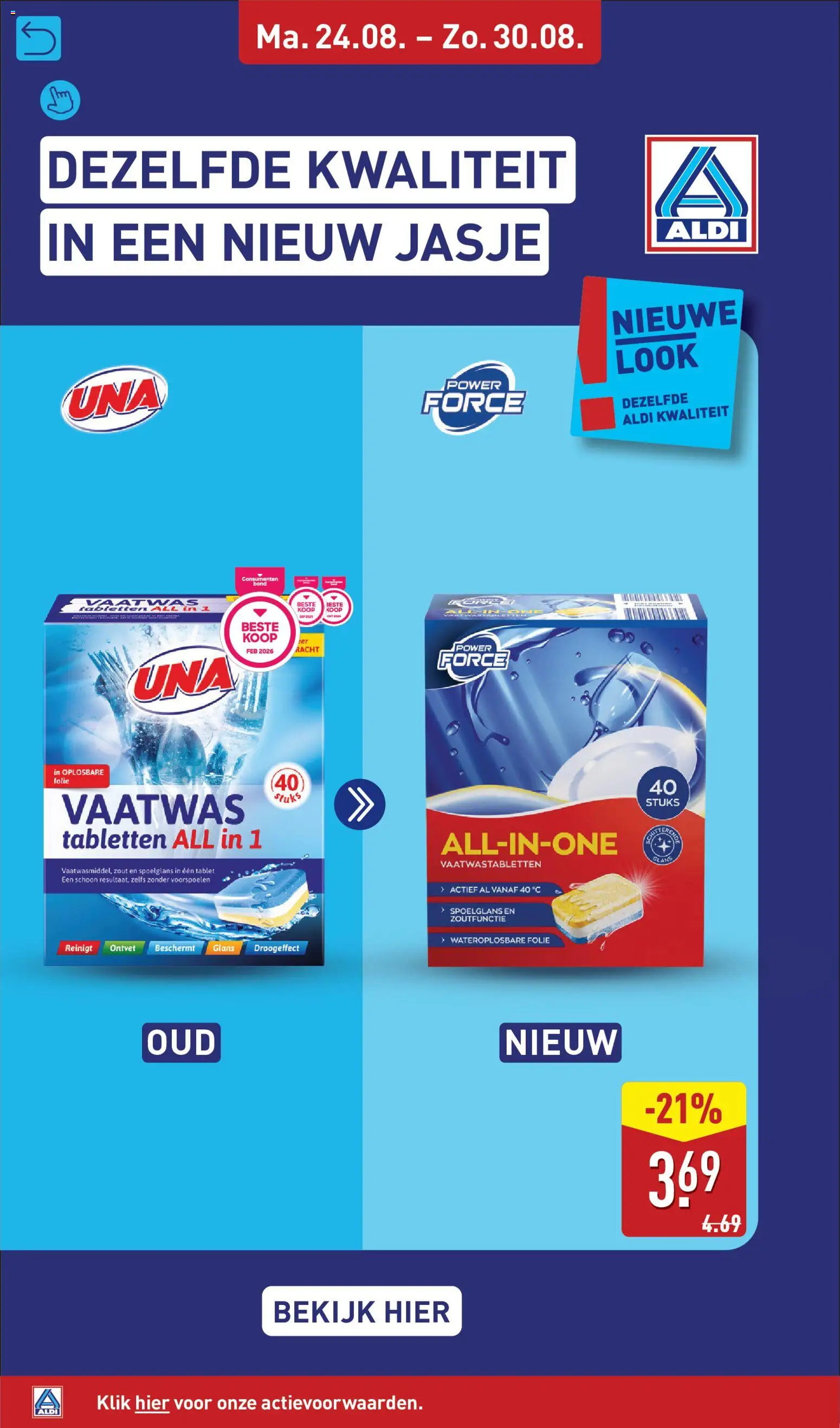 {H1} | Pagina: 20 | Producten: Tablet, Vaatwastabletten, Zout, Folie