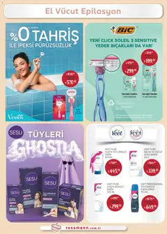01 Haziran 2026 tarihinden itibaren geçerli olan Rossmann kataloğu önizlemesi | Sayfa: 24 | Ürünler: Krem, Tüy dökücü krem
