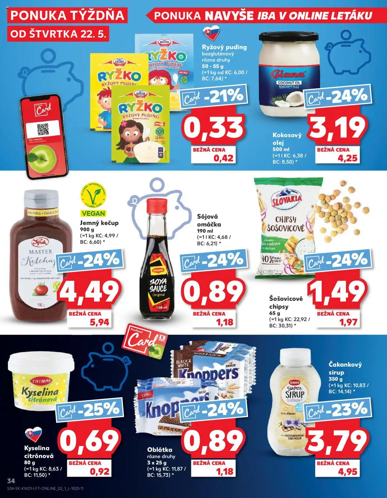 Nové Kaufland akcie – leták je platný od 22.05.2025 | Strana: 34