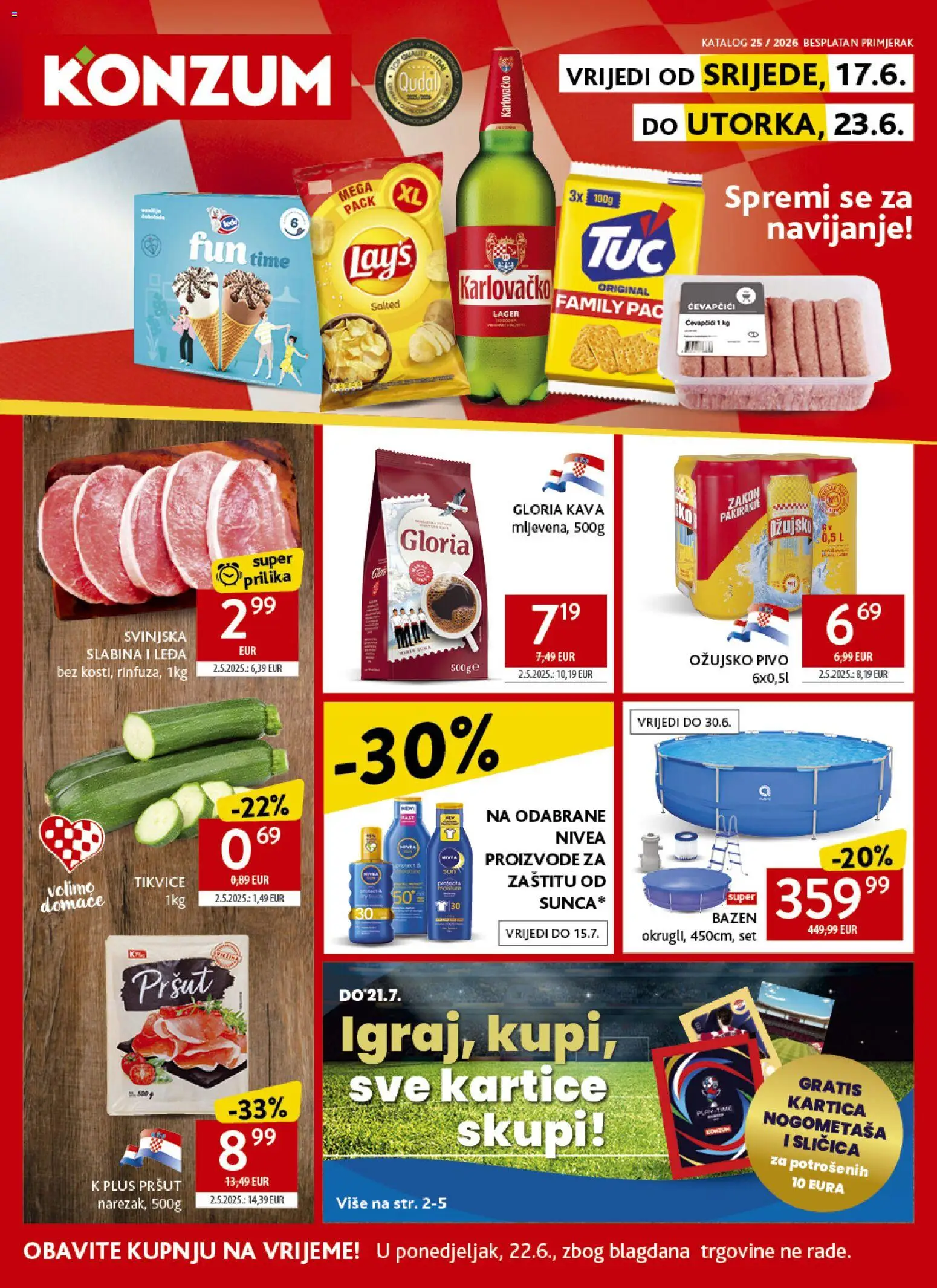 Konzum HR akciós ujság - amely érvényes a következő dátumtól: 17.06.2026 | Oldal: 1