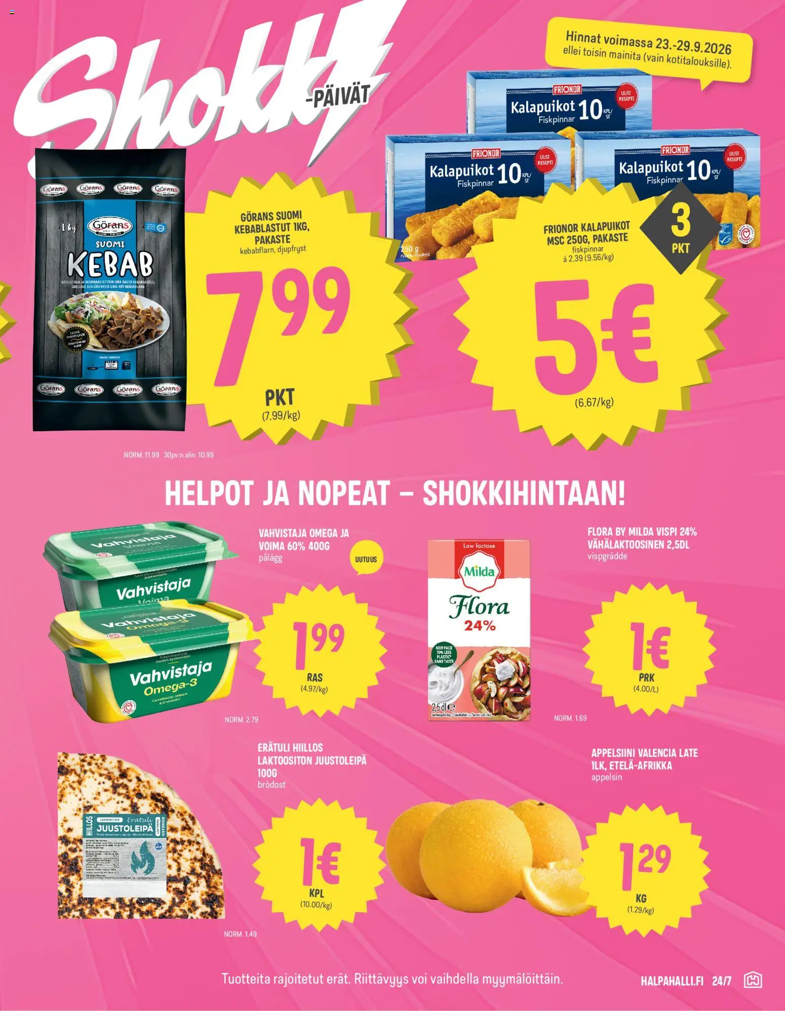 Halpa Halli tarjoukset – voimassa 23/09/2026 alkaen | Sivu: 3