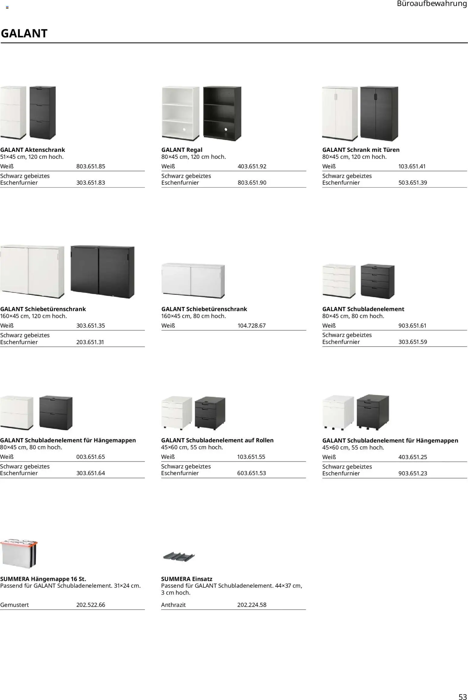 Ikea Büroeinrichtung – gültig ab 01.04.2026 | Seite: 53 | Produkte: Regal, Schrank