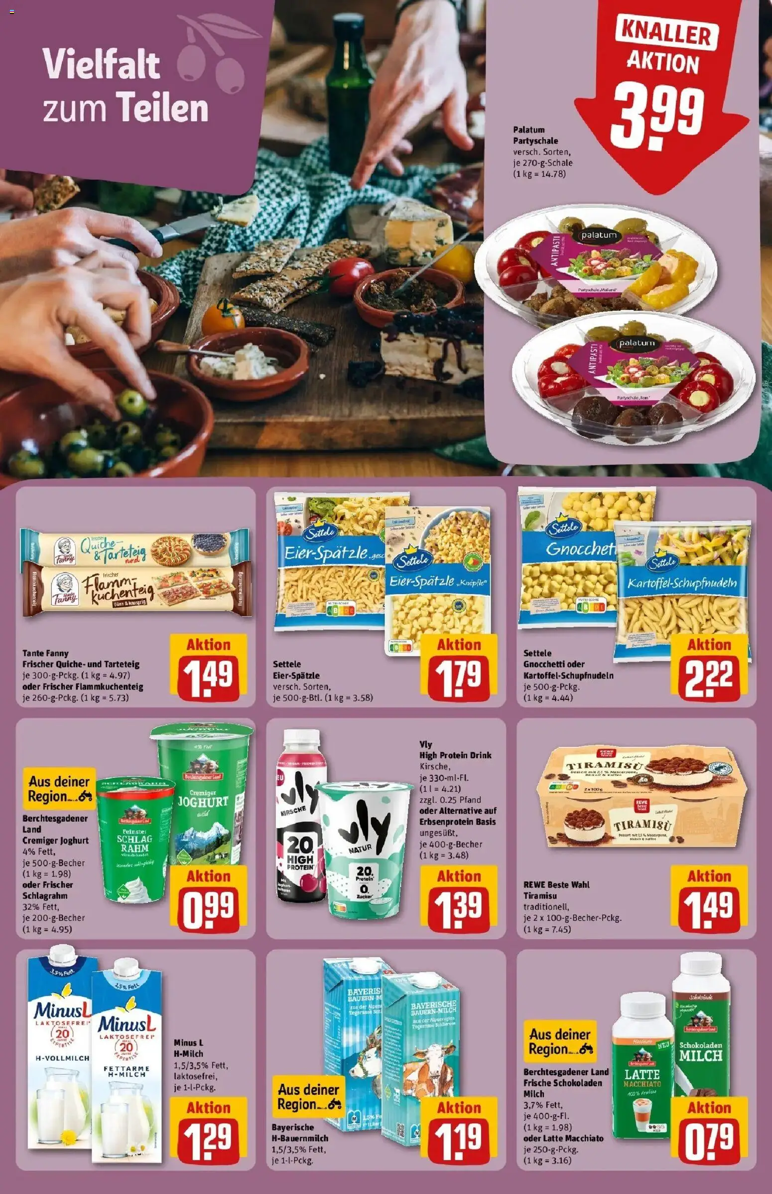 REWE Prospekt ab 03.08.2026 zum Blättern » Angebote | Seite: 18 | Produkte: Milch, Joghurt, Schokolade, Zucker