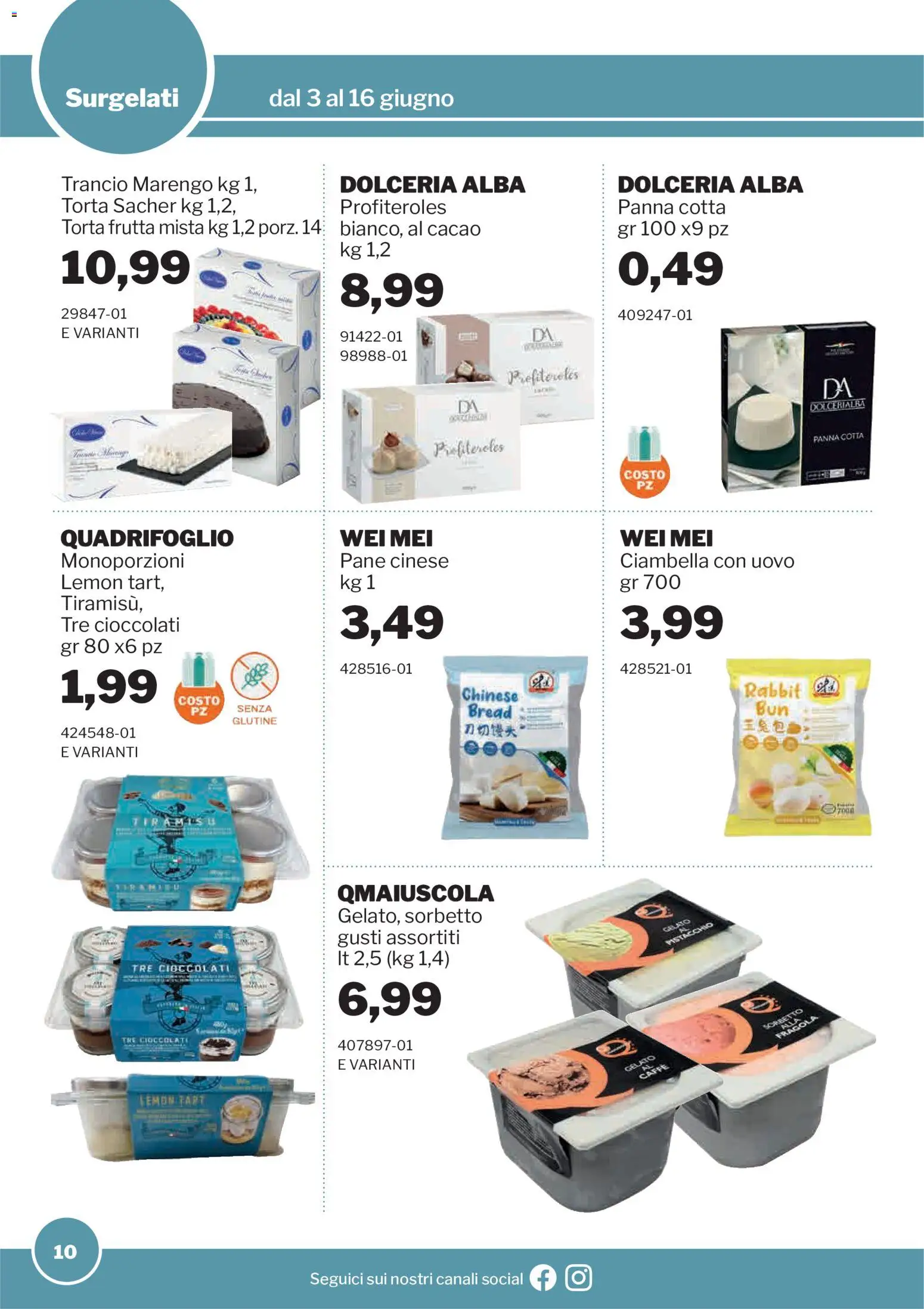 Volantino Sogegross del 03.06.2026 | Pagina: 10 | Prodotti: Panna, Gelato, Frutta, Cacao