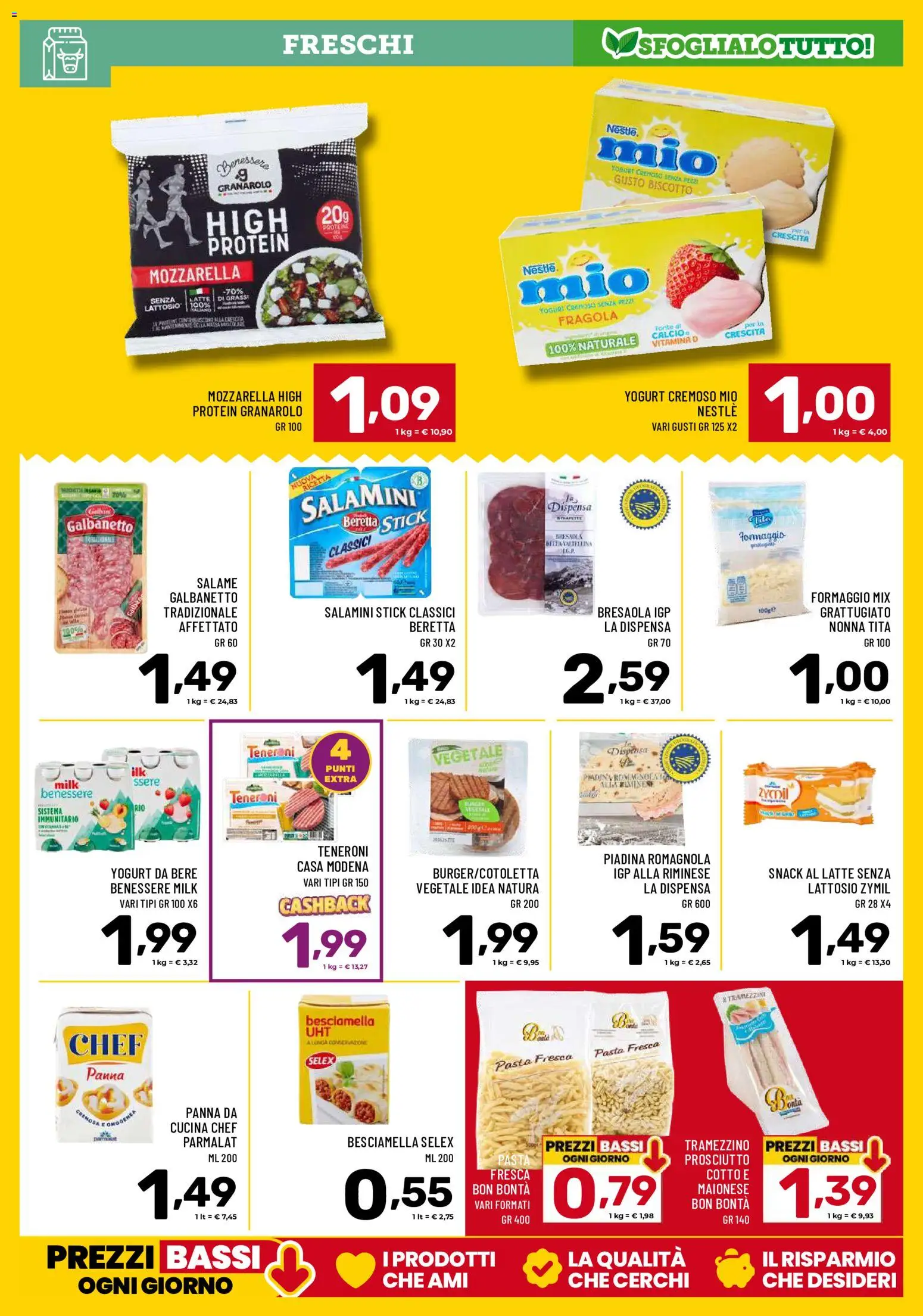 Volantino Il Centesimo del 01/09/2026 | Pagina: 7 | Prodotti: Yogurt, Maionese, Latte, Yogurt cremoso