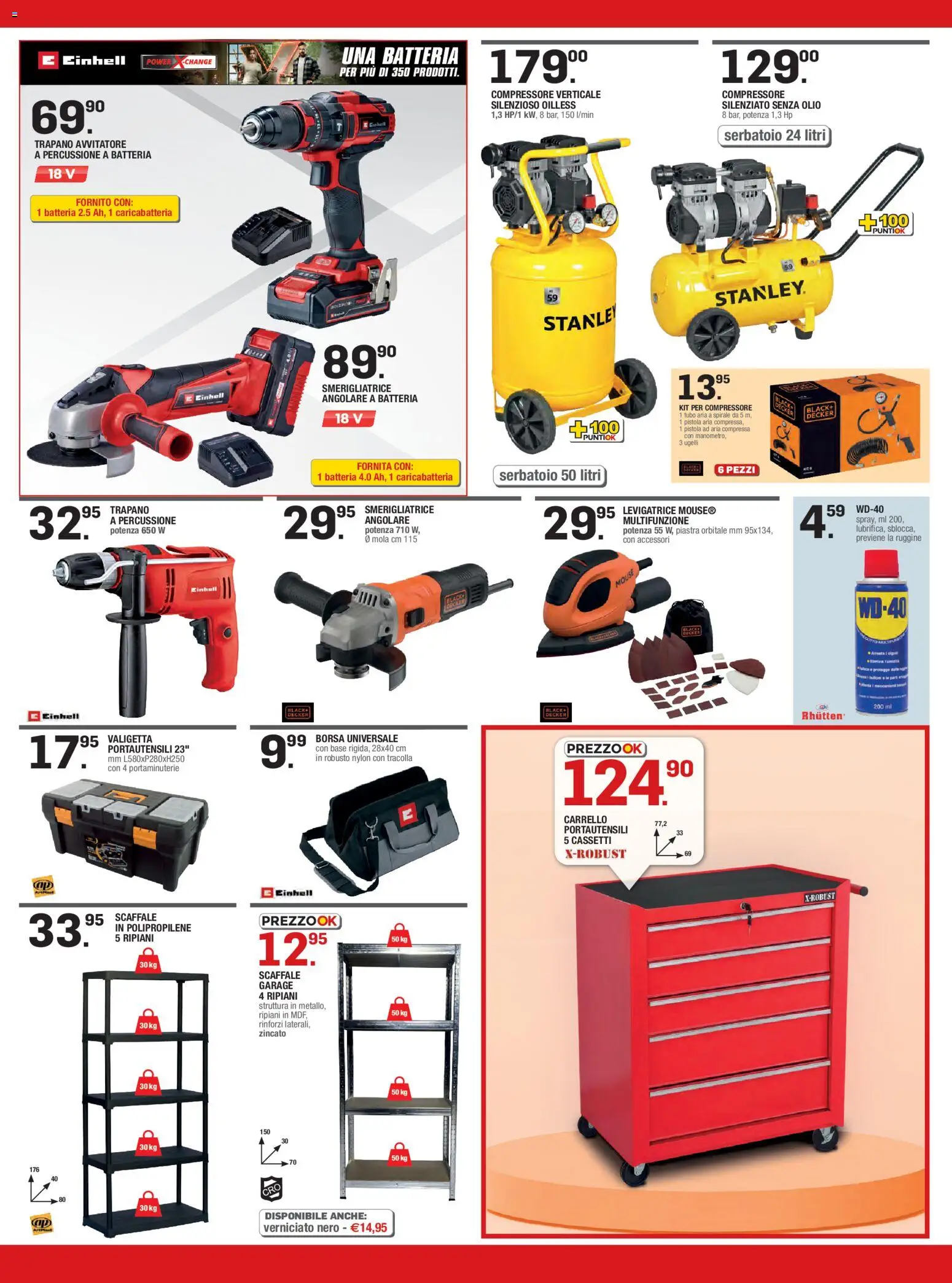 Volantino Brico OK del 08/10/2026 | Pagina: 7 | Prodotti: Avvitatore, Olio, Trapano, Batteria