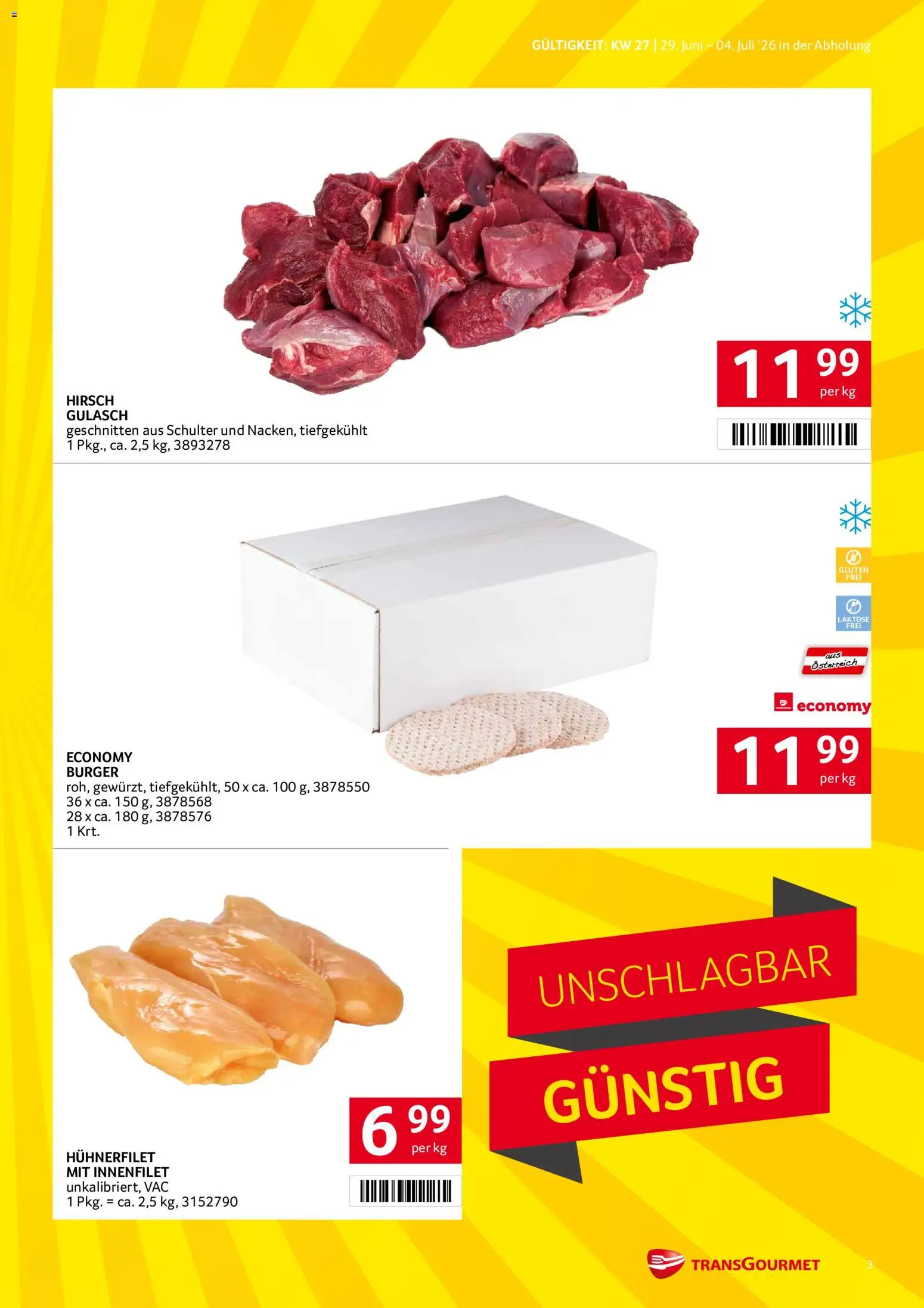 Transgourmet Flugblatt gültig ab 29.06.2026 | Seite: 3