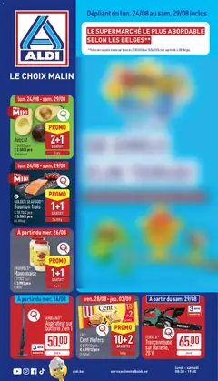 Aldi folder semaine 35 - Voorbeeld van een folder van Aldi, geldig van 24/08/2026