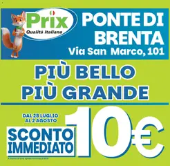Anteprima del volantino Prix volantino Ponte di Brenta valido a partire dal 28/07/2026