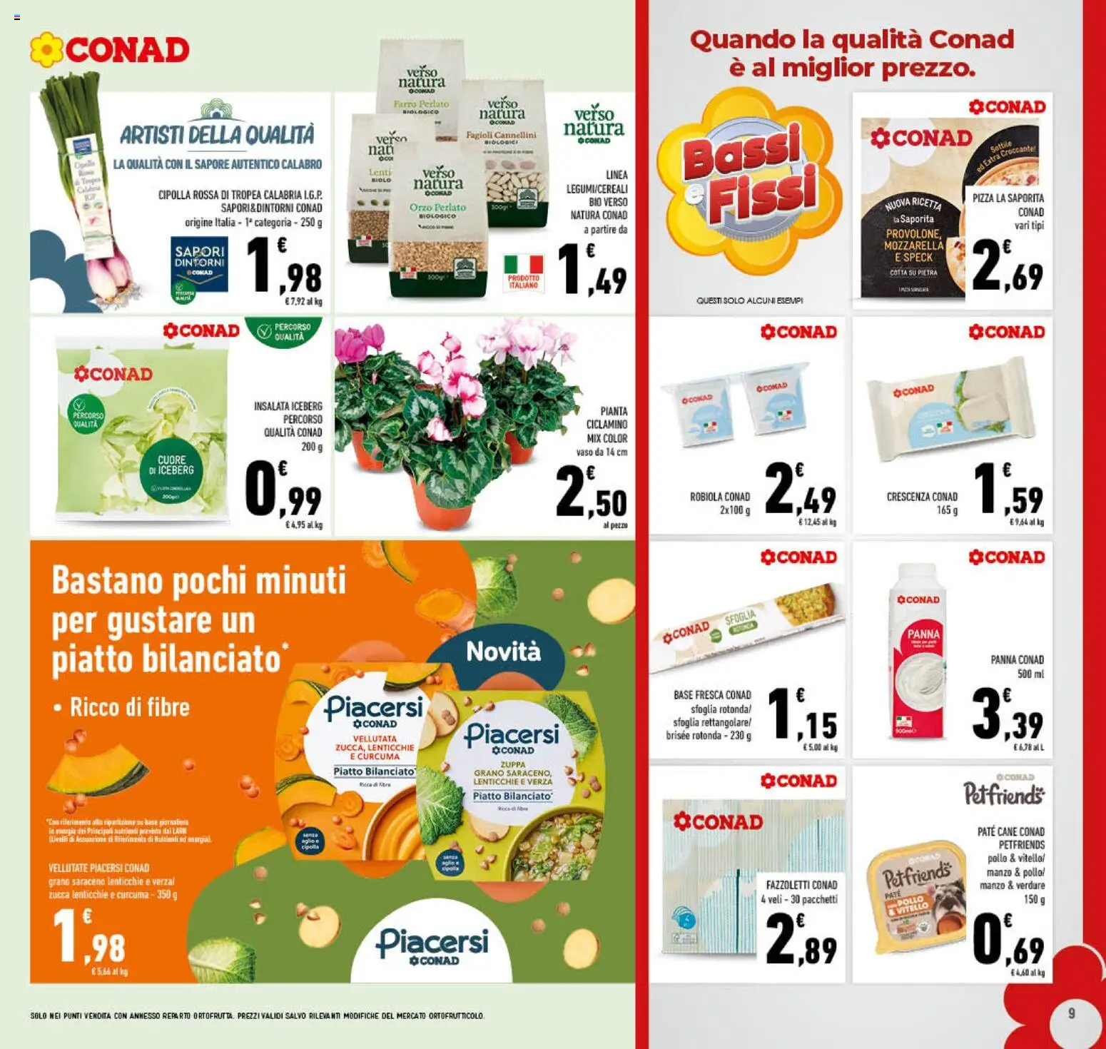 Volantino Conad del 21/10/2026 | Pagina: 9 | Prodotti: Speck, Cannellini, Zucca, Farro