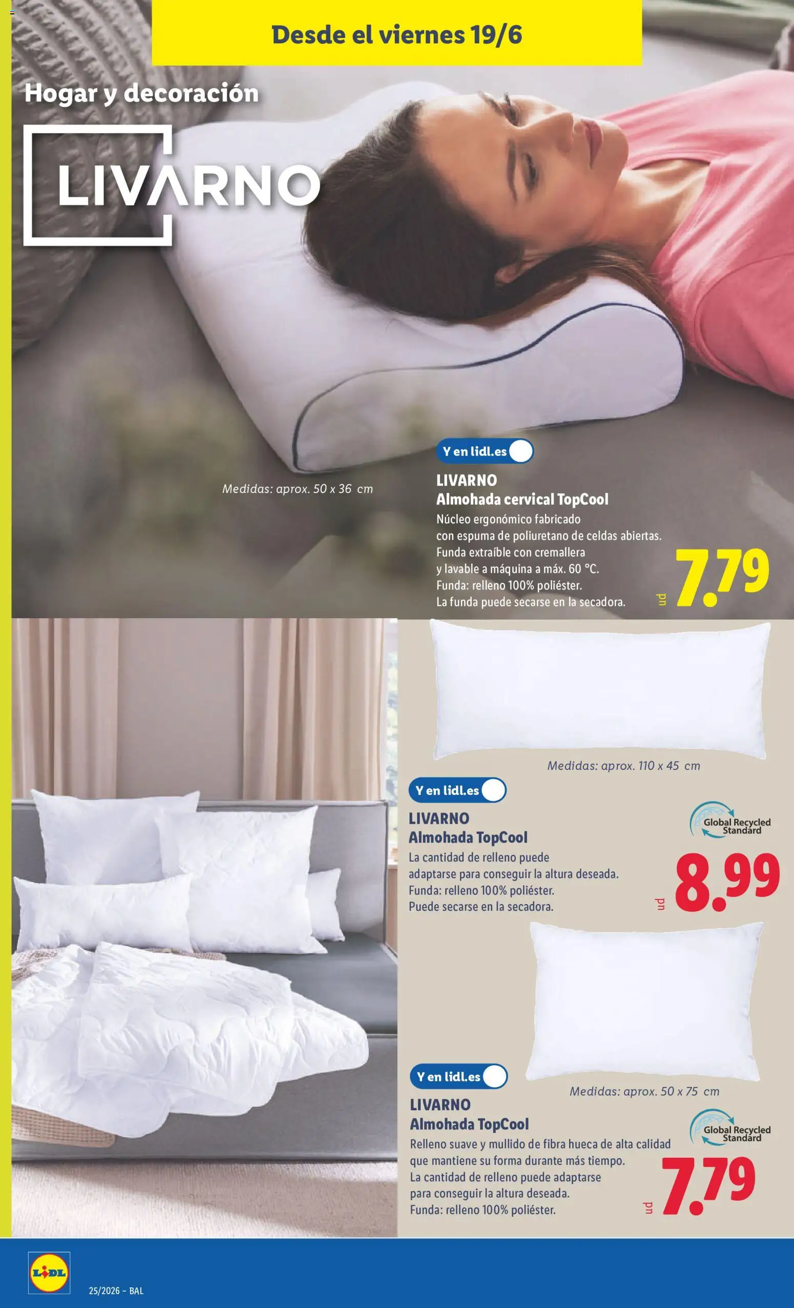 Lidl folleto de bazar Baleares │ válido desde el 15.06.2026 | Página: 28 | Productos: Funda, Almohada