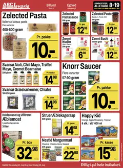Abc Lavpris - Tilbudsavis uge 20 gyldig fra 13.05.2026 | Side: 8 | Produkter: Græskar, Pesto, Pastasauce, Sushi