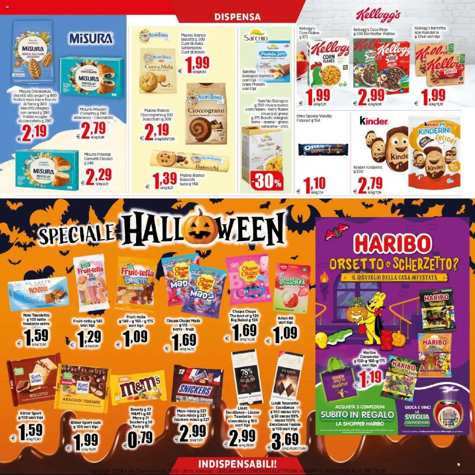 Volantino Elite Supermercati del 16/10/2026 | Pagina: 9