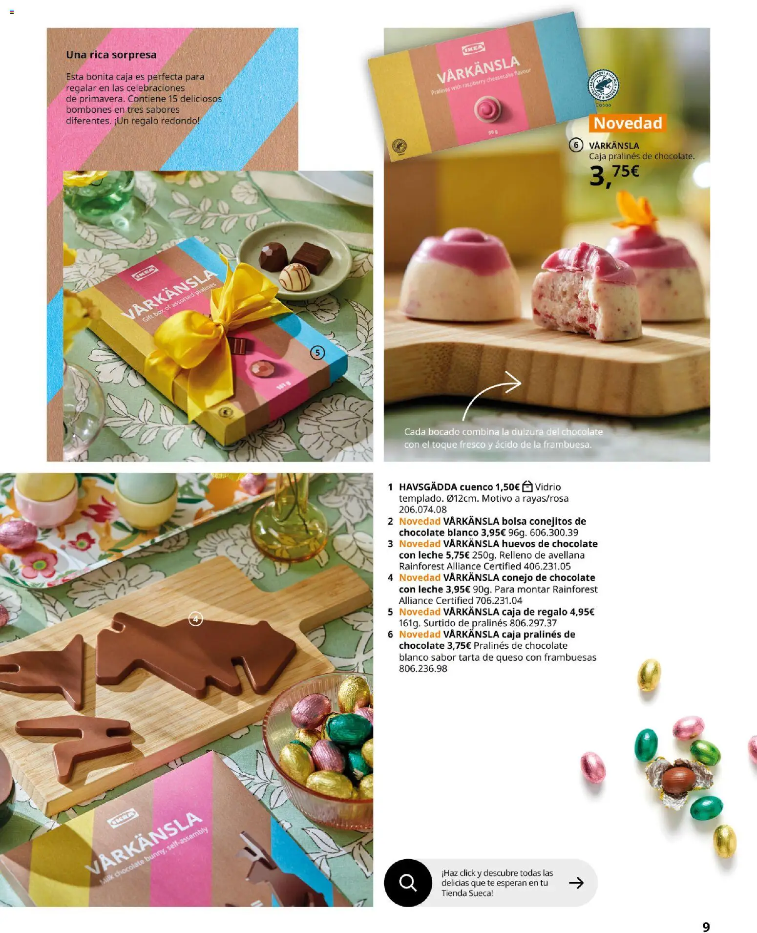 IKEA - Colecciones de primaver │ válido desde el 01/01/2026 | Página: 9 | Productos: Leche, Huevos, Bolsa, Frambuesas