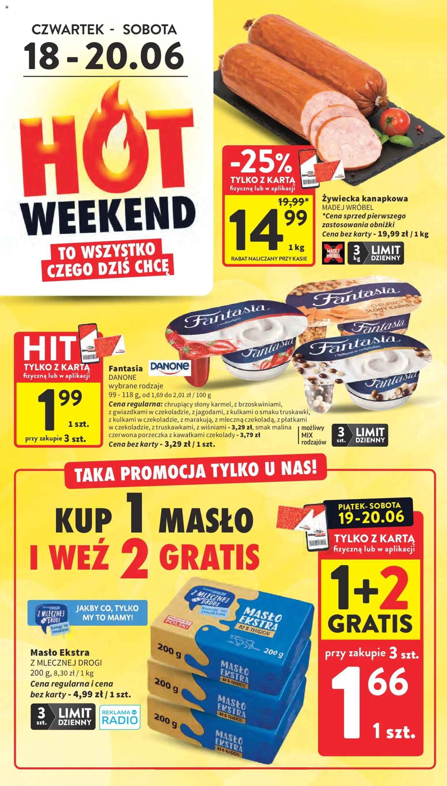 Intermarche gazetka od 18.06.2026 | Strona: 2 | Produkty: Malina, Radio, Masło, Truskawki