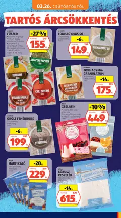 FOKHAGYMÁS SÓ, 30 g/csomag - amely érvényes a következő dátumtól: 03.05.2026 | Oldal: 85