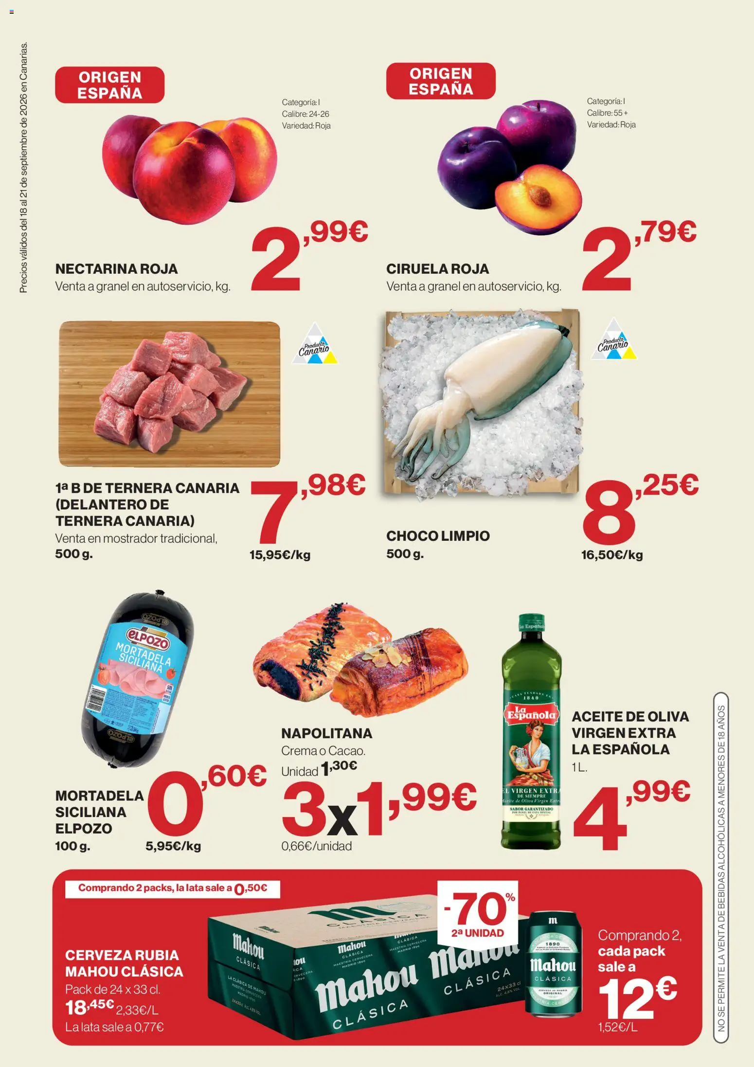 Supercor Canarias │ válido desde el 18/09/2026 | Página: 2 | Productos: Aceite, Café, Cerveza, Aceite de oliva