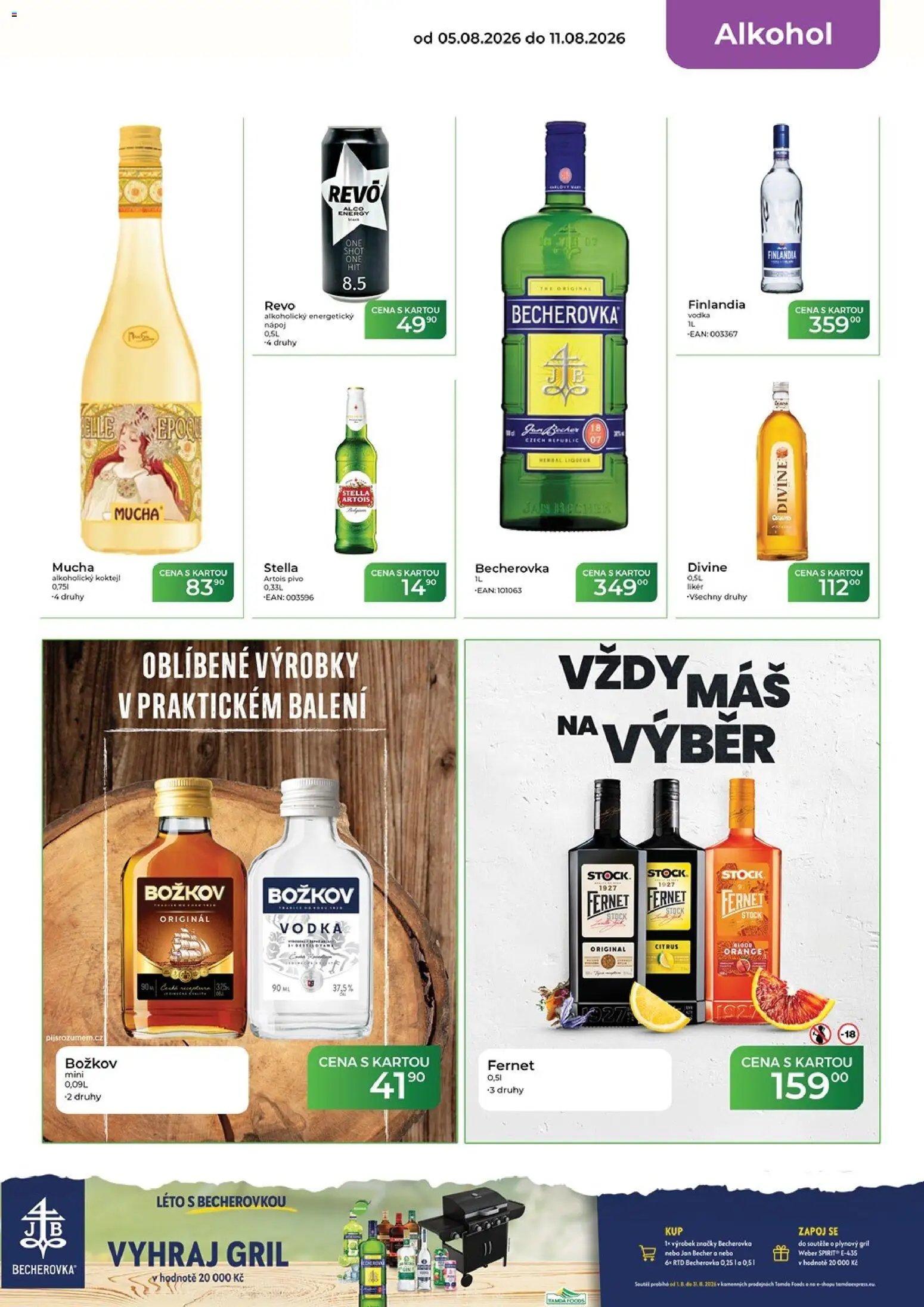Tamda Foods leták od 05.08.2026 | Strana: 15 | Produkty: Pivo, Vodka, Finlandia vodka, Gril