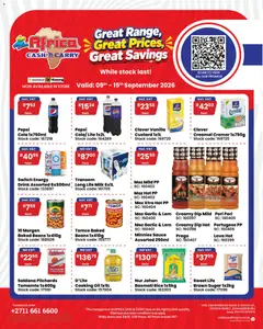Africa Cash & Carry specials catalogue – valid from 09/09/2026 | Page: 2 | Products: Vanilla, Switch, Rice, Stock