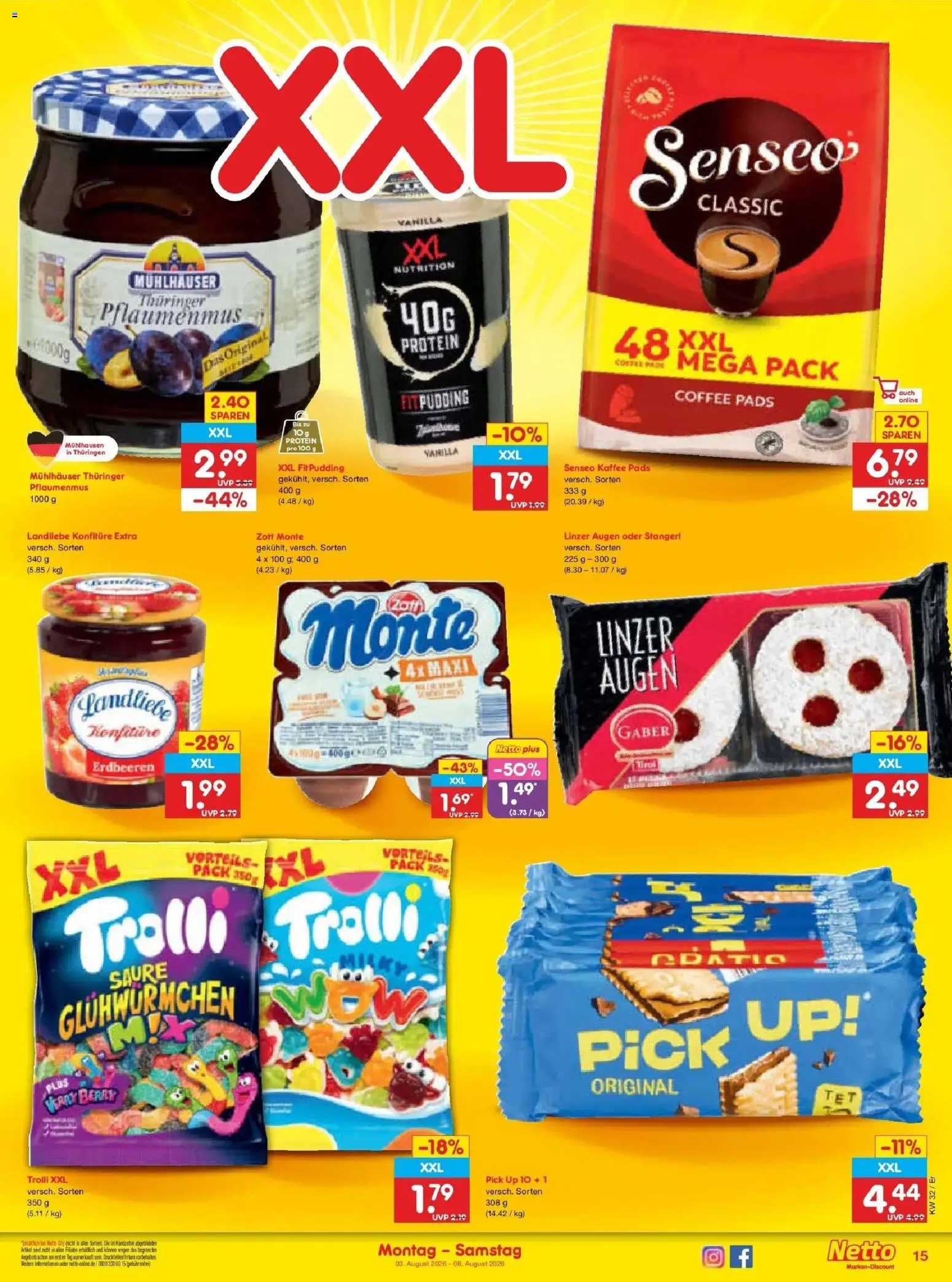 Netto Marken-Discount Prospekt Weimar – gültig ab 03.08.2026 | Seite: 29 | Produkte: Senseo, Kaffee, Erdbeeren
