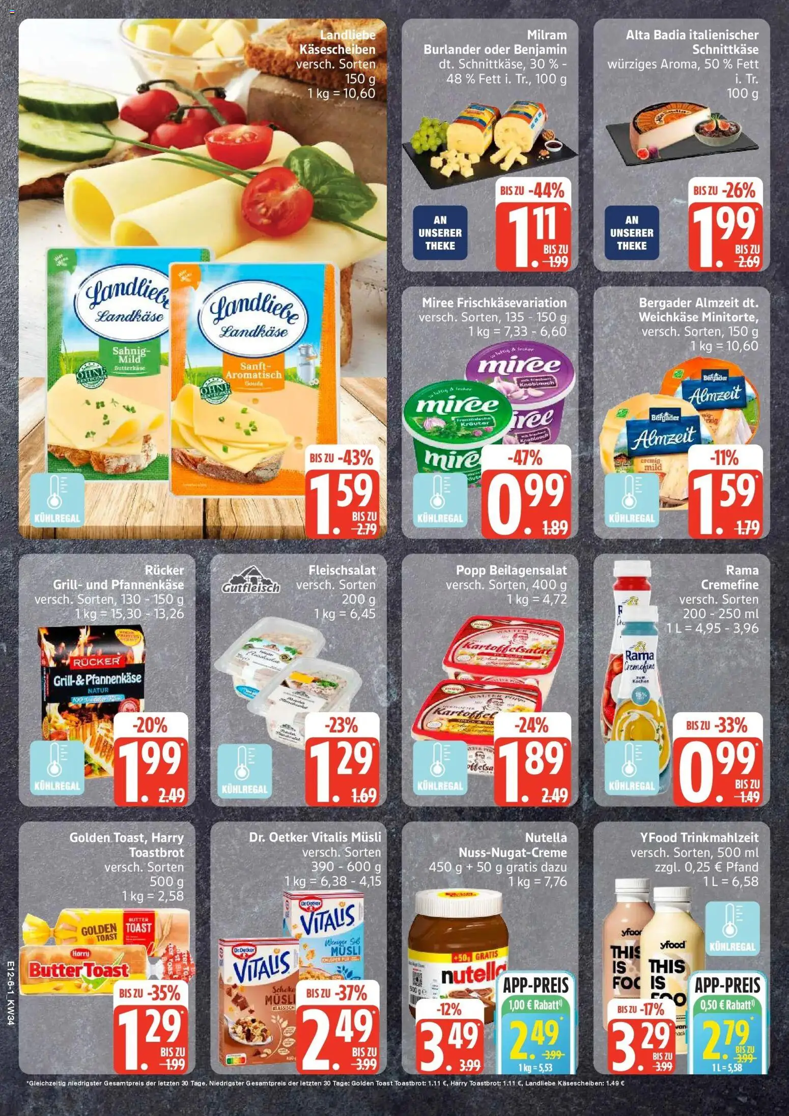 Edeka Prospekt Sterup (ab 17.08.2026) » Angebote Online | Seite: 6 | Produkte: Grill, Butter, Toast, Toastbrot