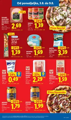 CHEF SELECT Tijesto za pizzu XXL, Tijesto za pizzu XXL - Pregled kataloga iz trgovine Lidl, vrijedi od 03.08.2026 | Stranica: 9