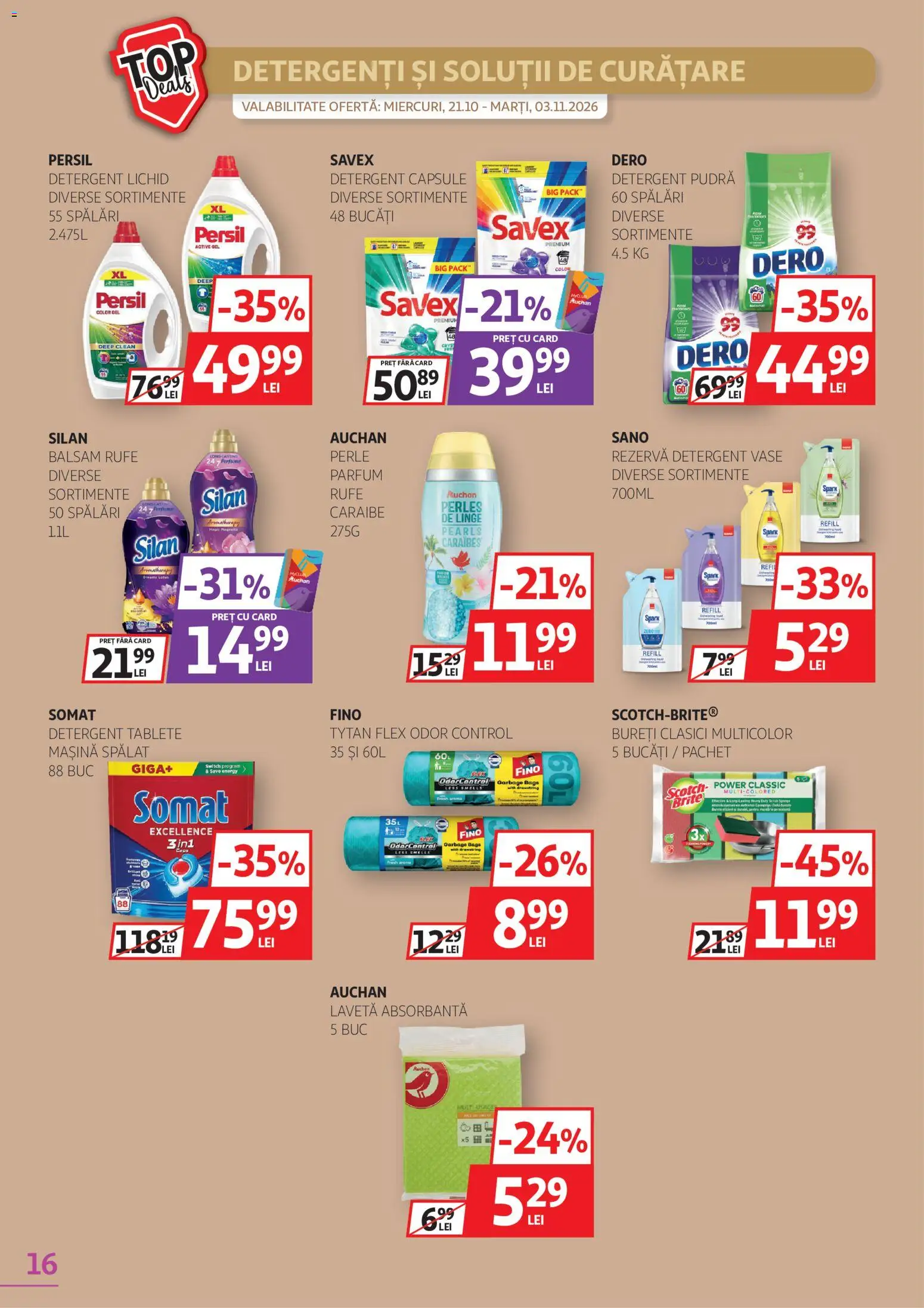 Noul catalog Auchan – valabil de la 21.10.2026 | Pagină: 16