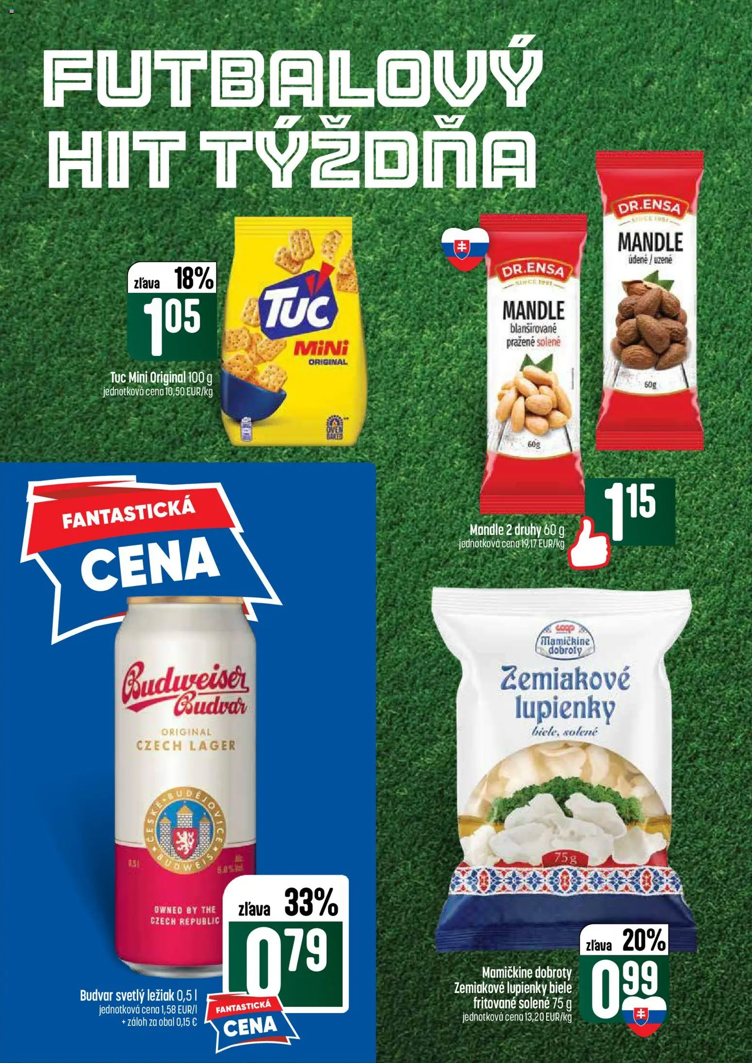 Nové COOP Jednota akcie – leták je platný od 02.07.2026 | Strana: 42 | Produkty: Budvar, Mandle