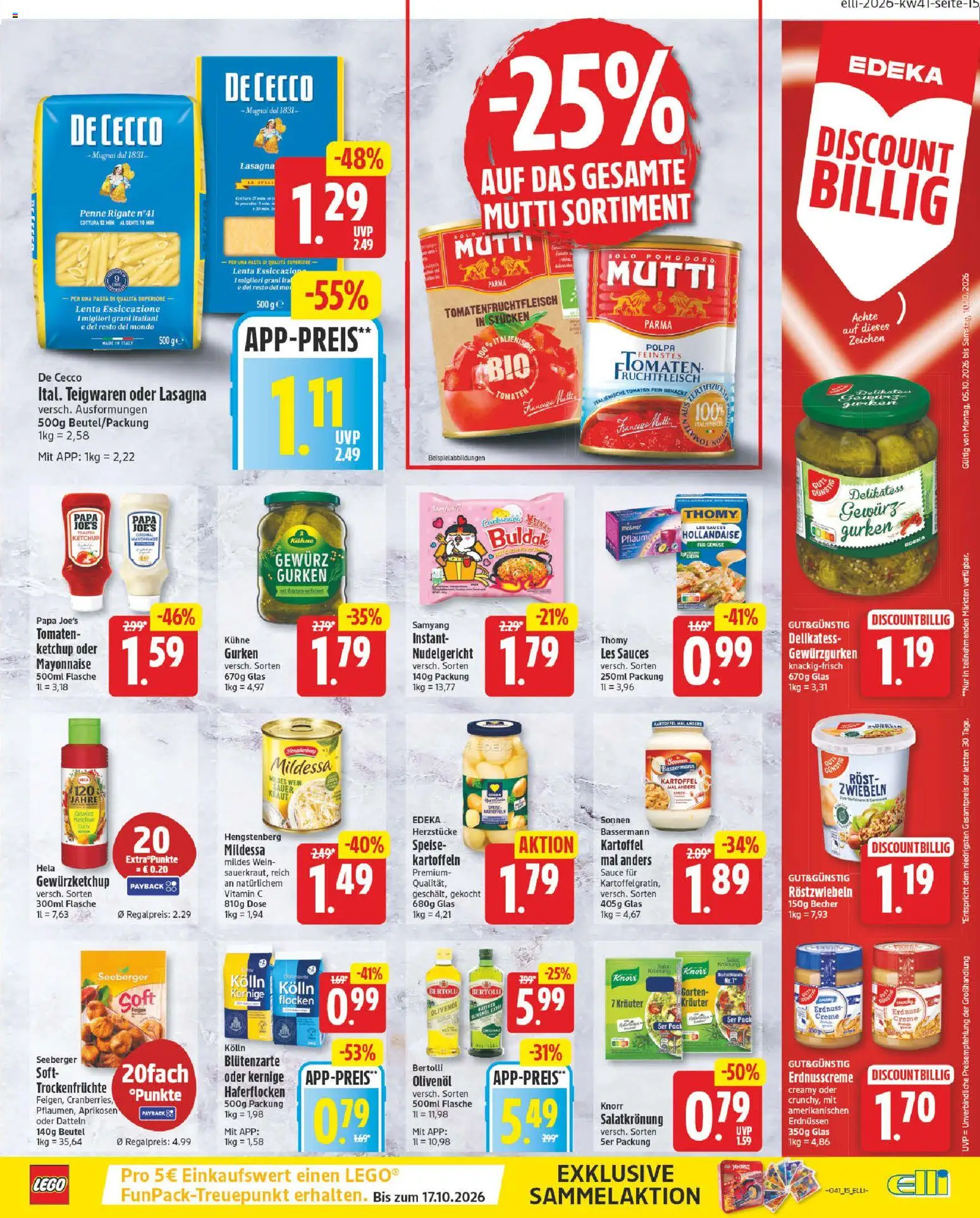 Elli Markt Prospekt Gütersloh – gültig ab 05.10.2026 | Seite: 19 | Produkte: Olivenol, Knorr, Creme, Wein