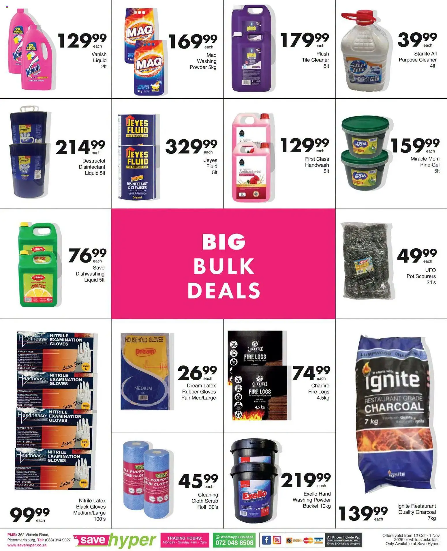 New Save catalogue – valid from 12/10/2026 | Page: 27 | Products: Disinfectant, Powder, Washing powder, Lemon