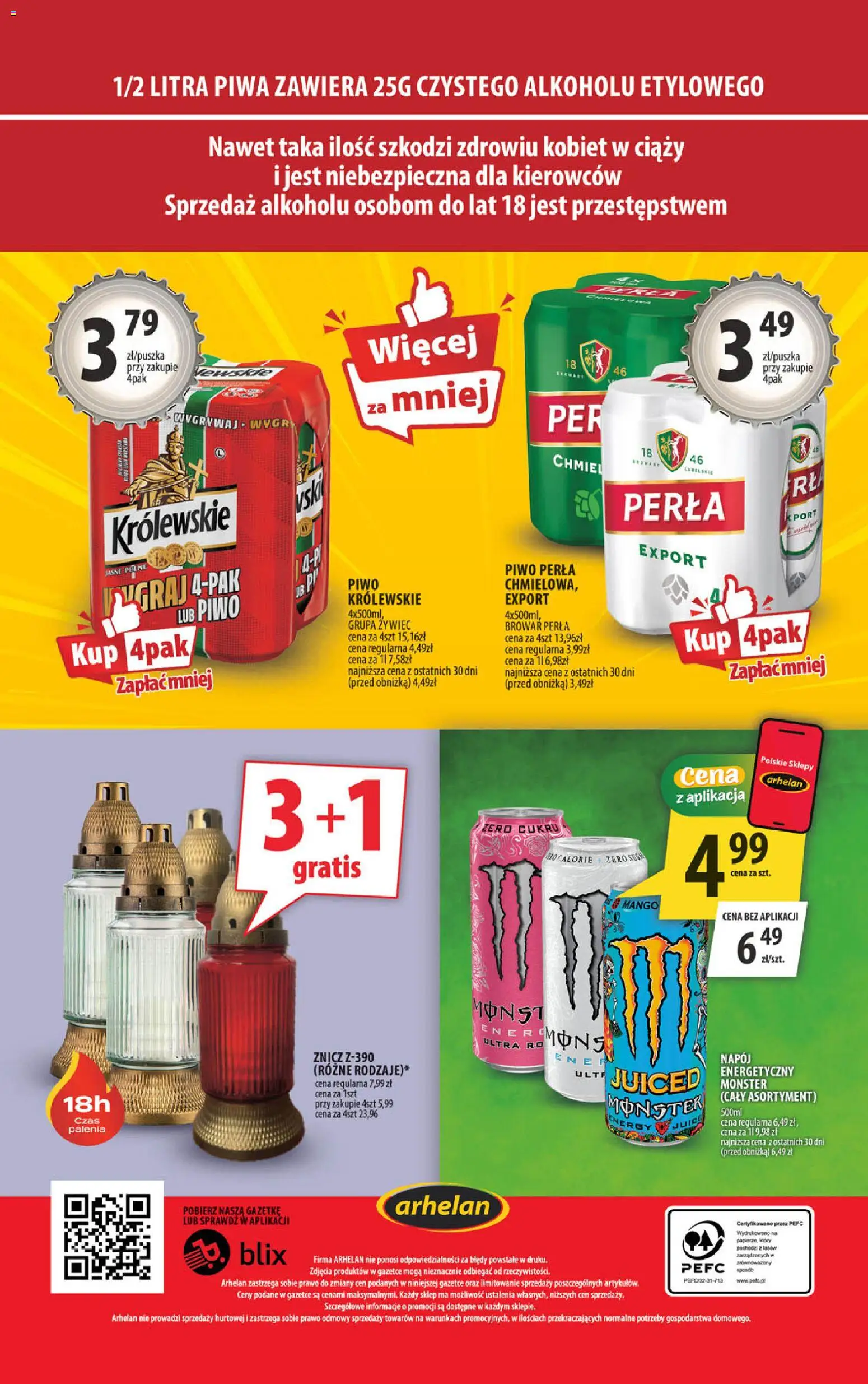 Arhelan gazetka od 09.10.2026 | Strona: 20 | Produkty: Mango, Piwo perła, Piwo Królewskie, Piwo