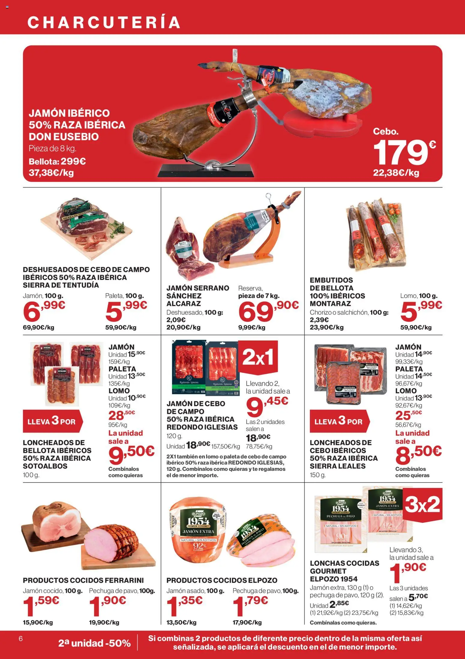 El Corte Inglés ofertas │ válido desde el 06.05.2026 | Página: 6 | Productos: Jamón serrano, Jamón, Té, Νυχτικό