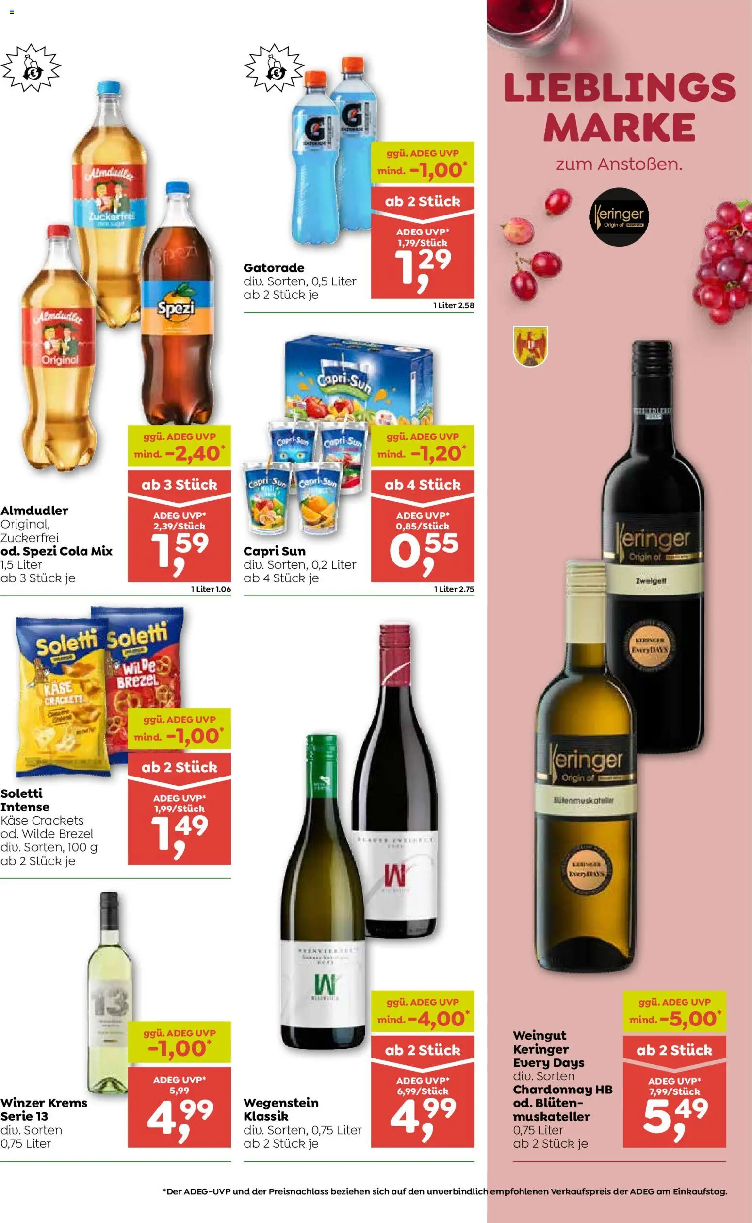 ADEG Flugblatt gültig ab 13.05.2026 | Seite: 9 | Produkte: Käse