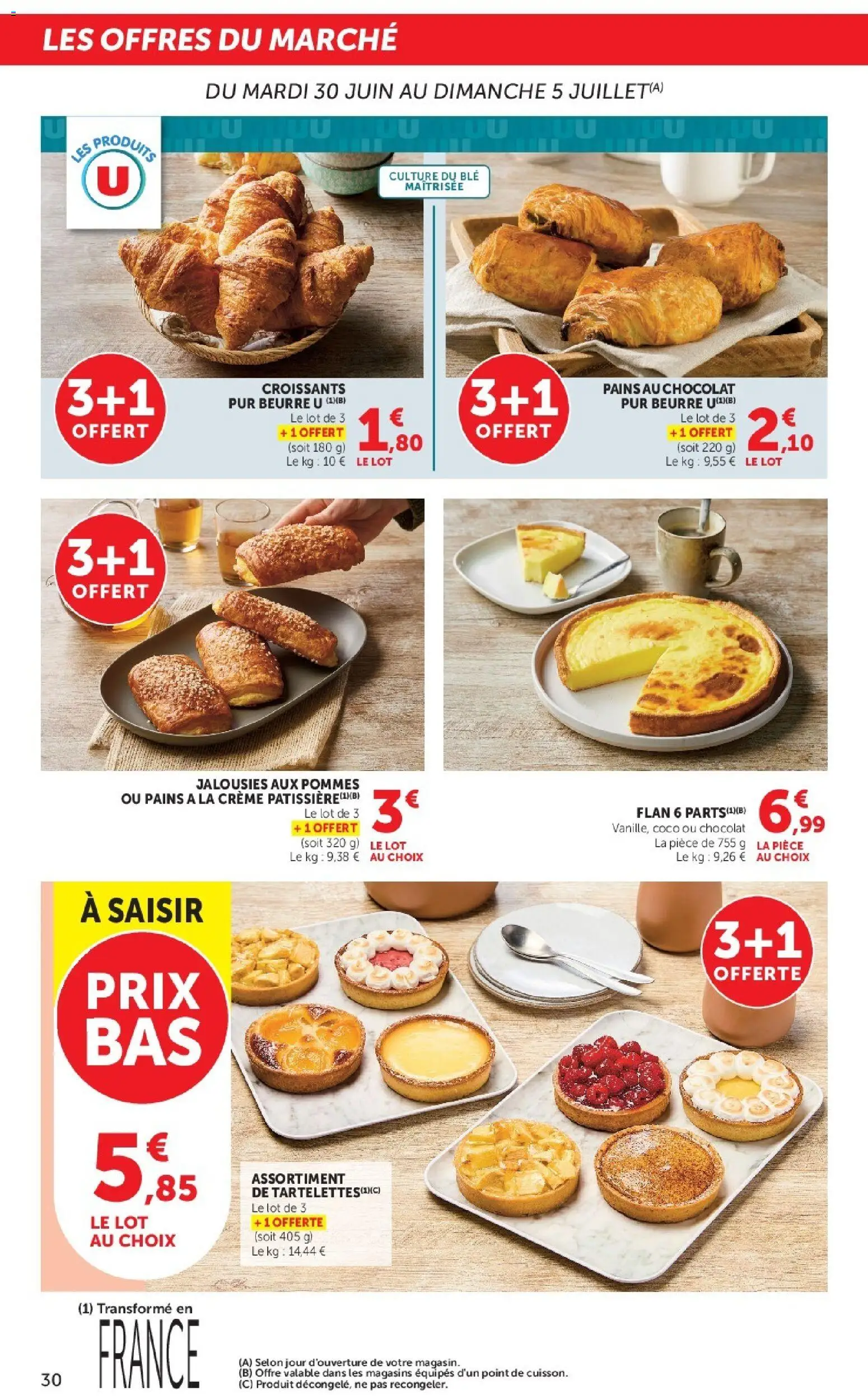 {H1} | Page: 30 | Produits: Beurre, Chocolat, Pommes, Crème