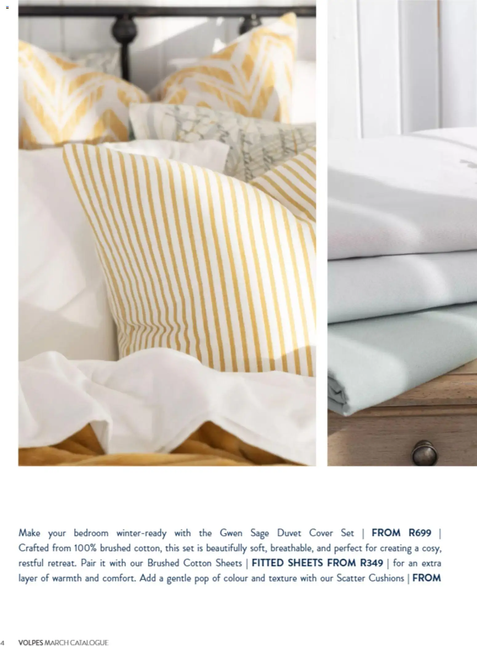 New Volpes catalogue – valid from 01/03/2026 | Page: 4 | Products: Cover, Duvet