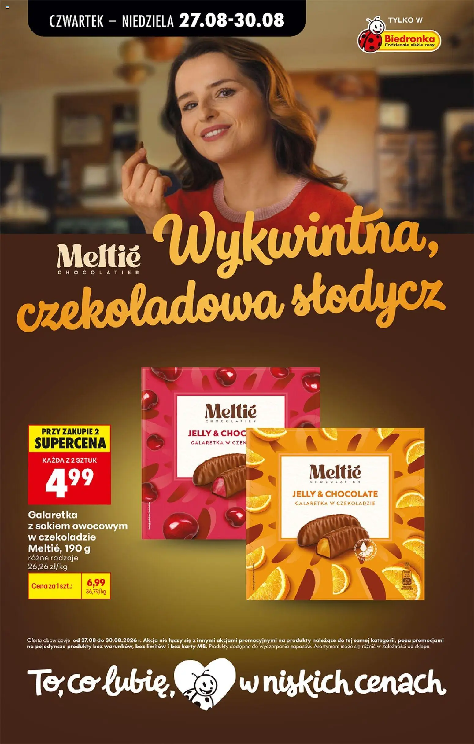 Biedronka gazetka od czwartku od 27.08.2026 | Strona: 87 | Produkty: Czekoladowa, Galaretka, Słodycz