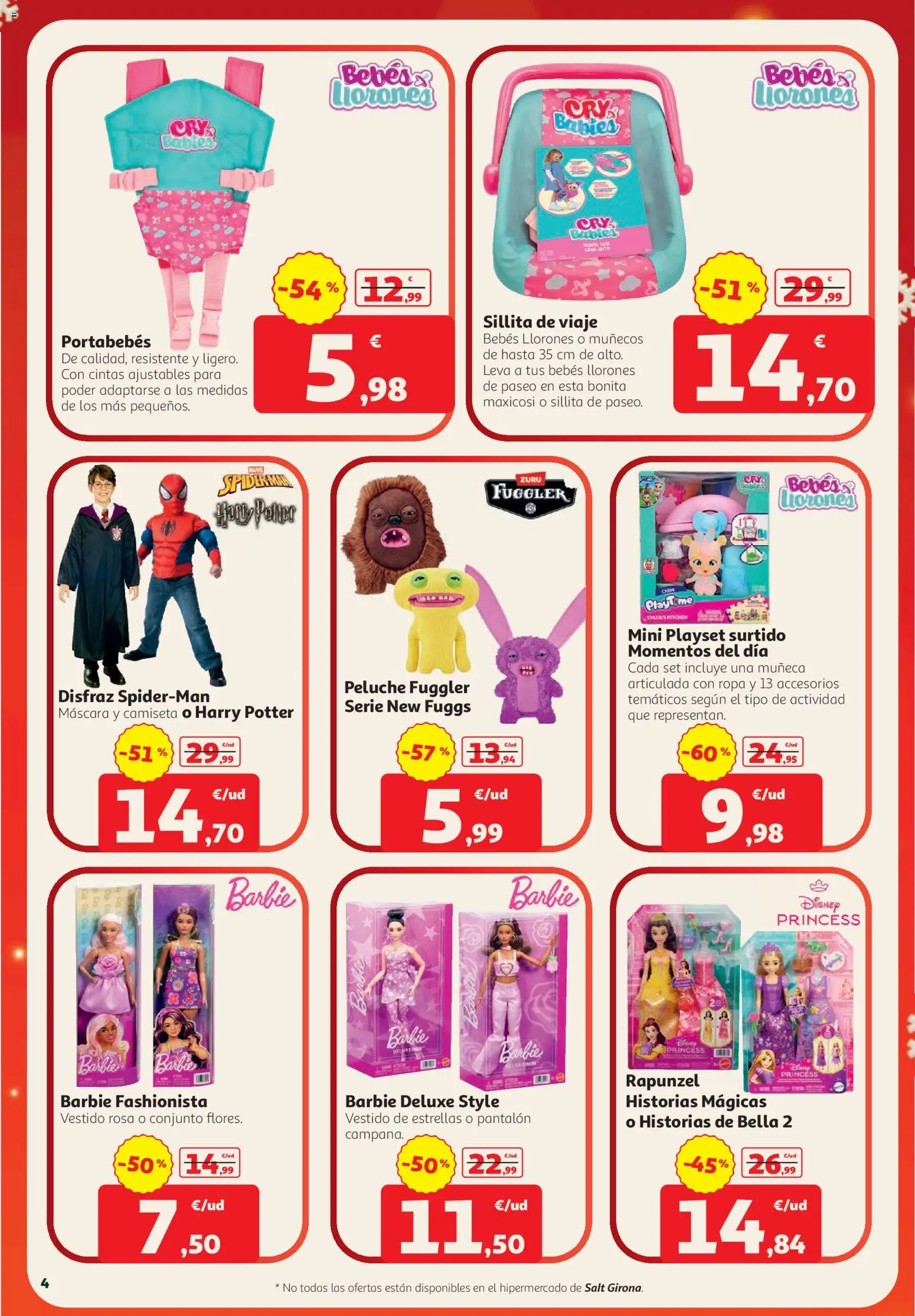 Alcampo folleto Vilanova I La Geltrú │ válido desde el 22/10/2026 | Página: 4 | Productos: Máscara, Muñeca, Ropa