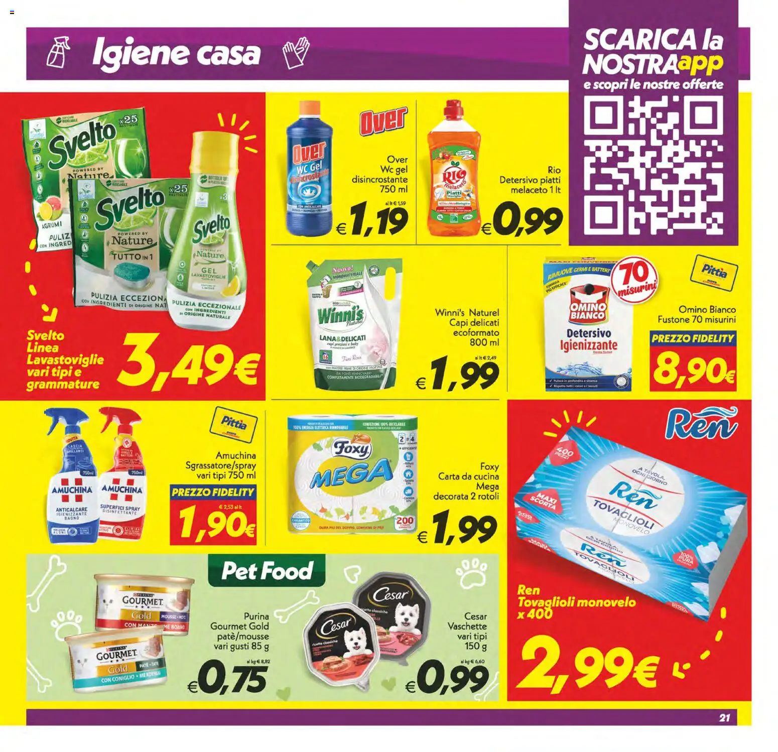 Volantino SuperConveniente del 19.05.2026 | Pagina: 21 | Prodotti: Anticalcare, WC, Bagno, Vaschette