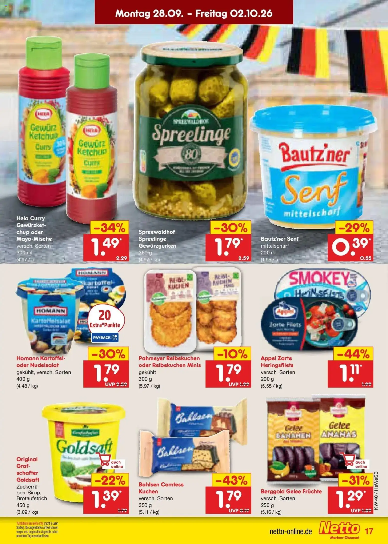 Netto Marken-Discount Prospekt Hamburg – gültig ab 28.09.2026 | Seite: 23 | Produkte: Bananen, Ananas, Kuchen, Ketchup