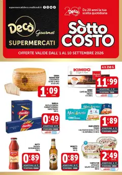 Anteprima del volantino Decò volantino Gourmet valido a partire dal 01/09/2026