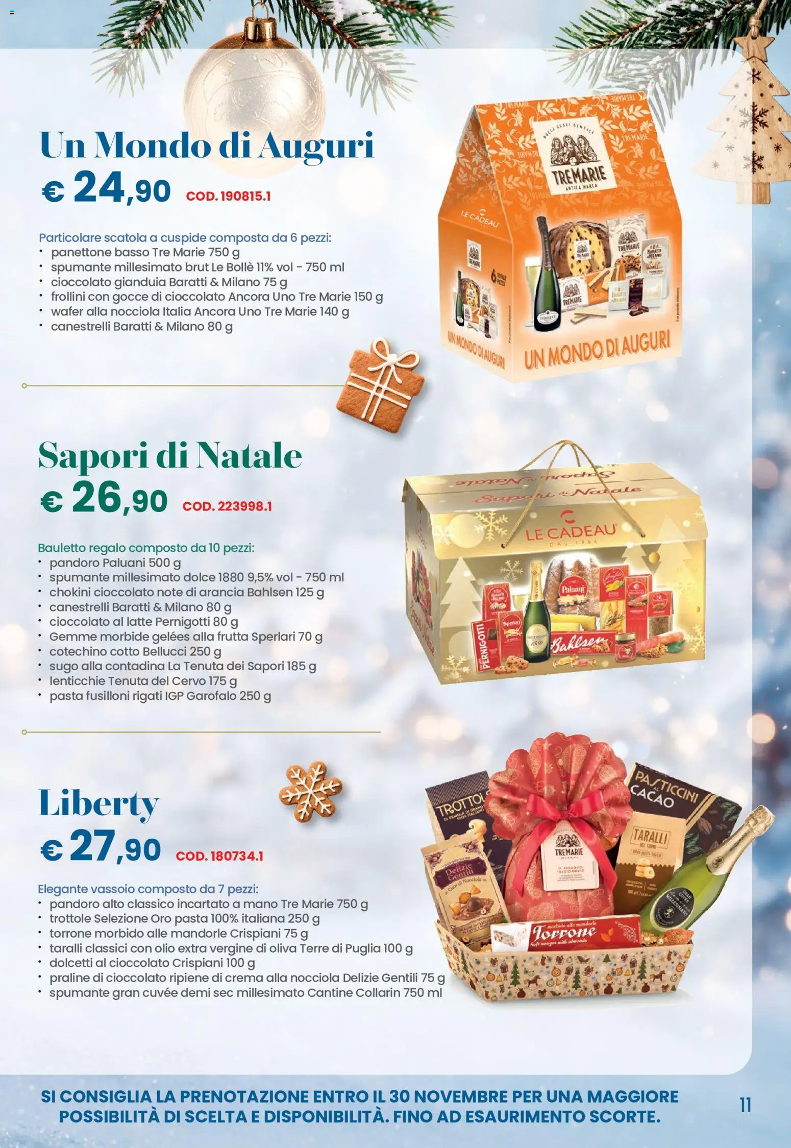 Volantino Conad del 26/10/2026 | Pagina: 11 | Prodotti: Garofalo, Panettone, Spumante, Cacao