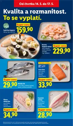 Náhled letáku Krevety loupané vařené, 500 g, chlazené, baleno v ochranné atmosféře od 14.05.2026 | Strana: 13