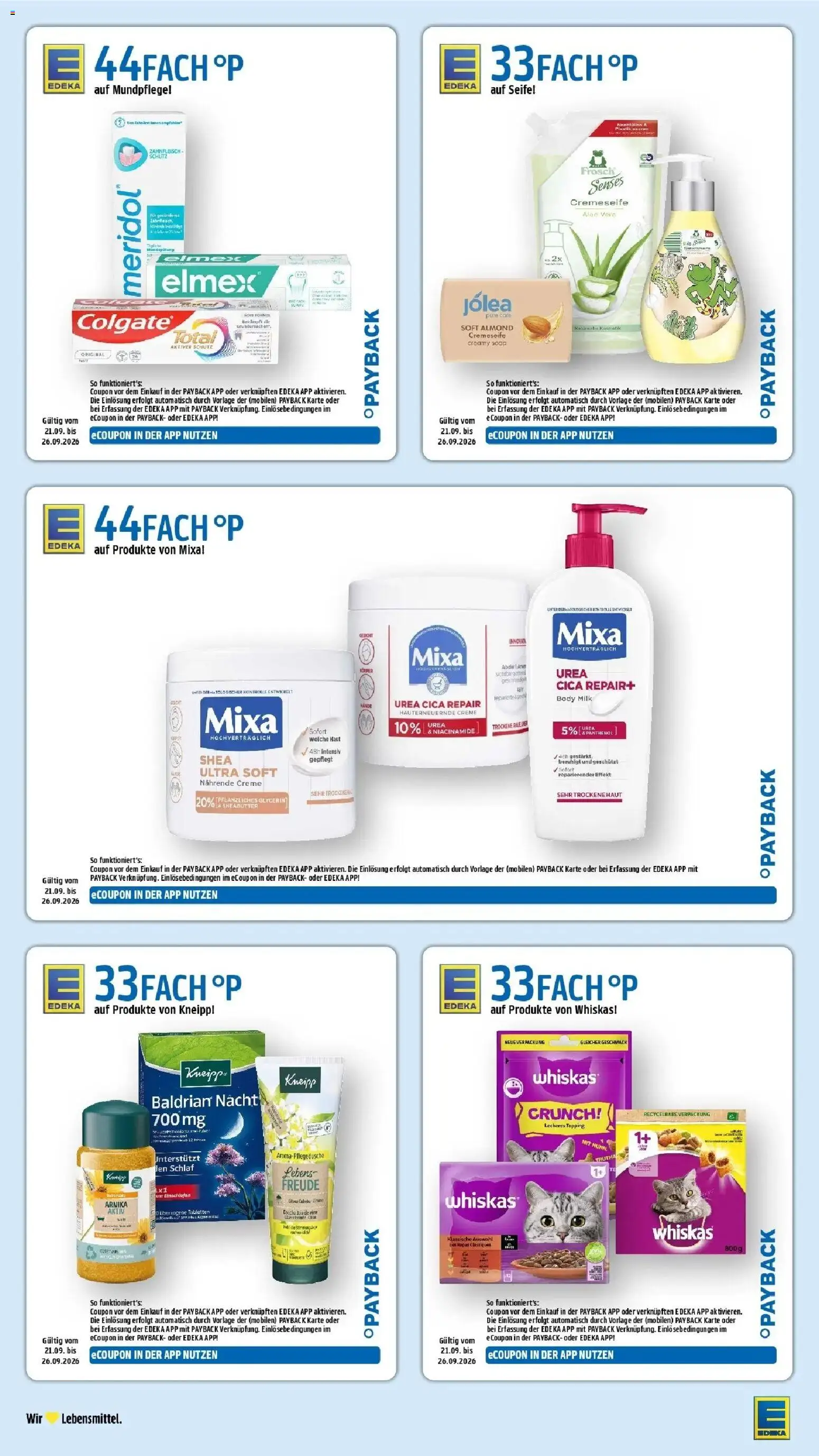 Edeka Prospekt Schöllkrippen (ab 21.09.2026) » Angebote Online | Seite: 35 | Produkte: Creme, Body Milk, Whiskas